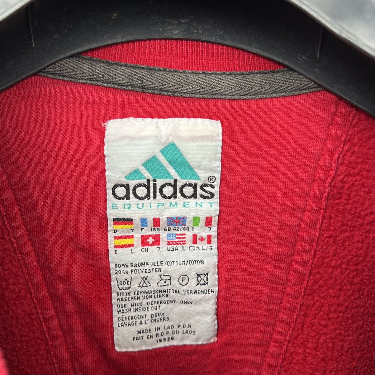 Adidas × Vintage Adidas equipment big logo sweatshirt vintage Size US XL / EU 56 / 4 - 4 Thumbnail