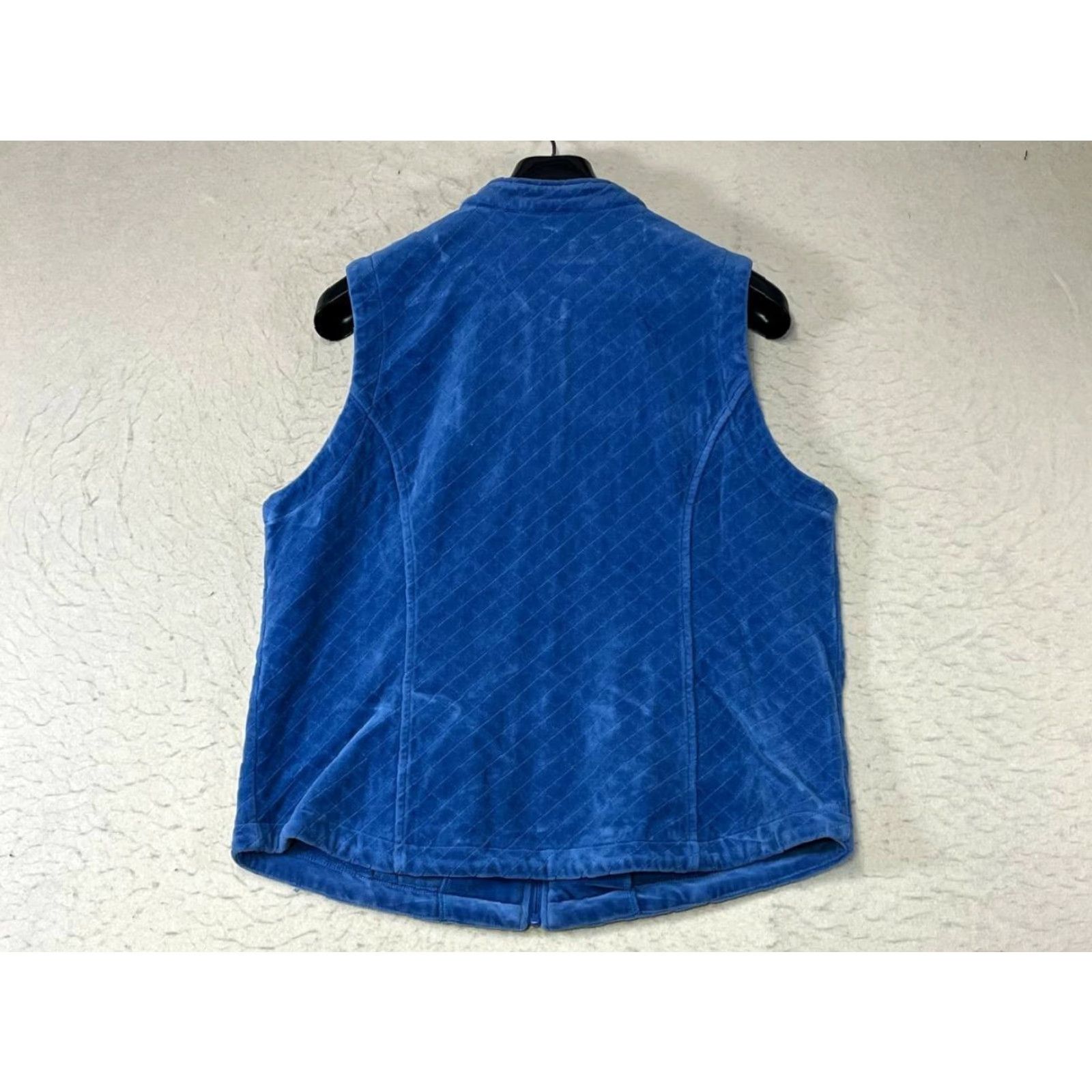 Jim Thompson Norm Thompson Vest Womens Large Blue Quilted Full Zip Pockets Outdoor Size L / US 10 / IT 46 - 2 Thumbnail