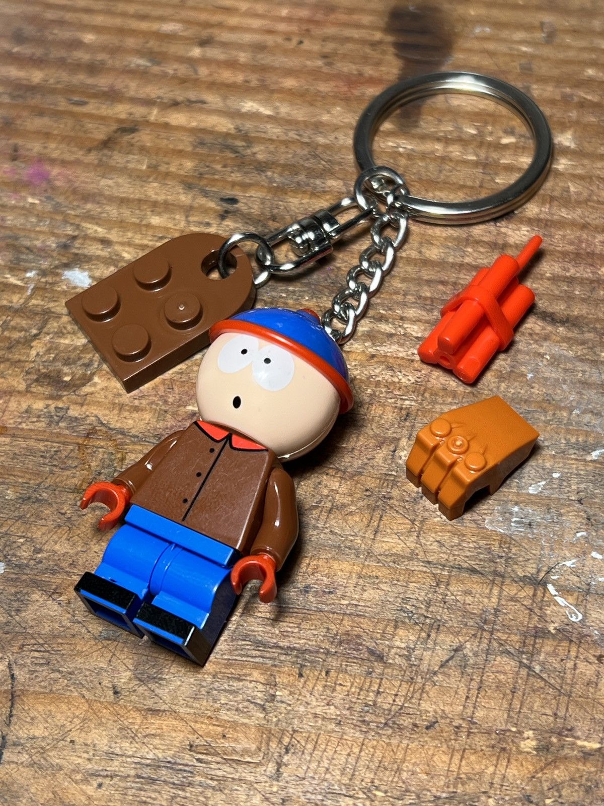 Other South Park kyle stan minifigure keychain matching keyring Size ONE SIZE - 6 Thumbnail