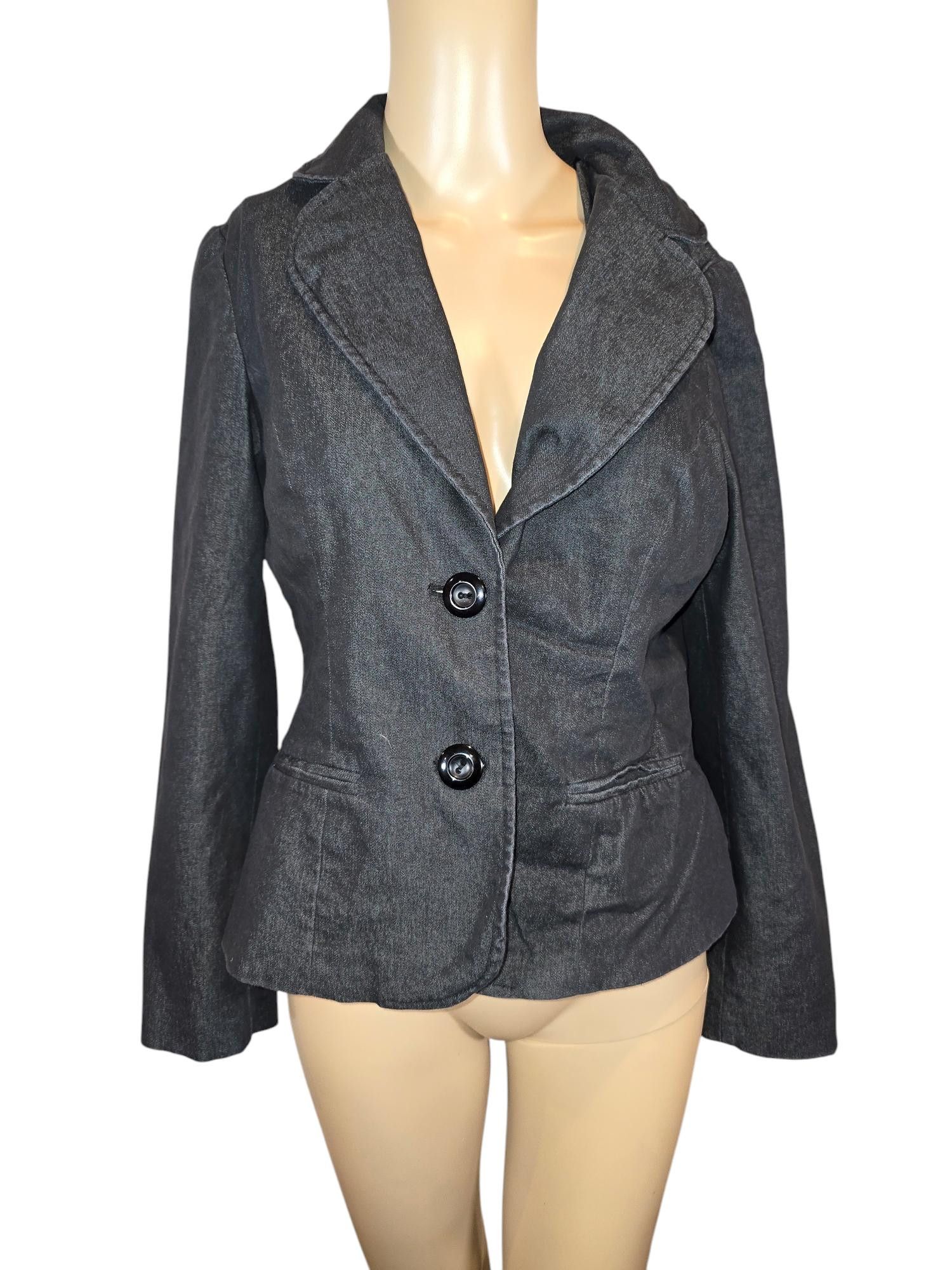 Designer AGB Women's Stylish Black Blazer Jacket - Size 10 Size L / US 10 / IT 46 - 1 Thumbnail