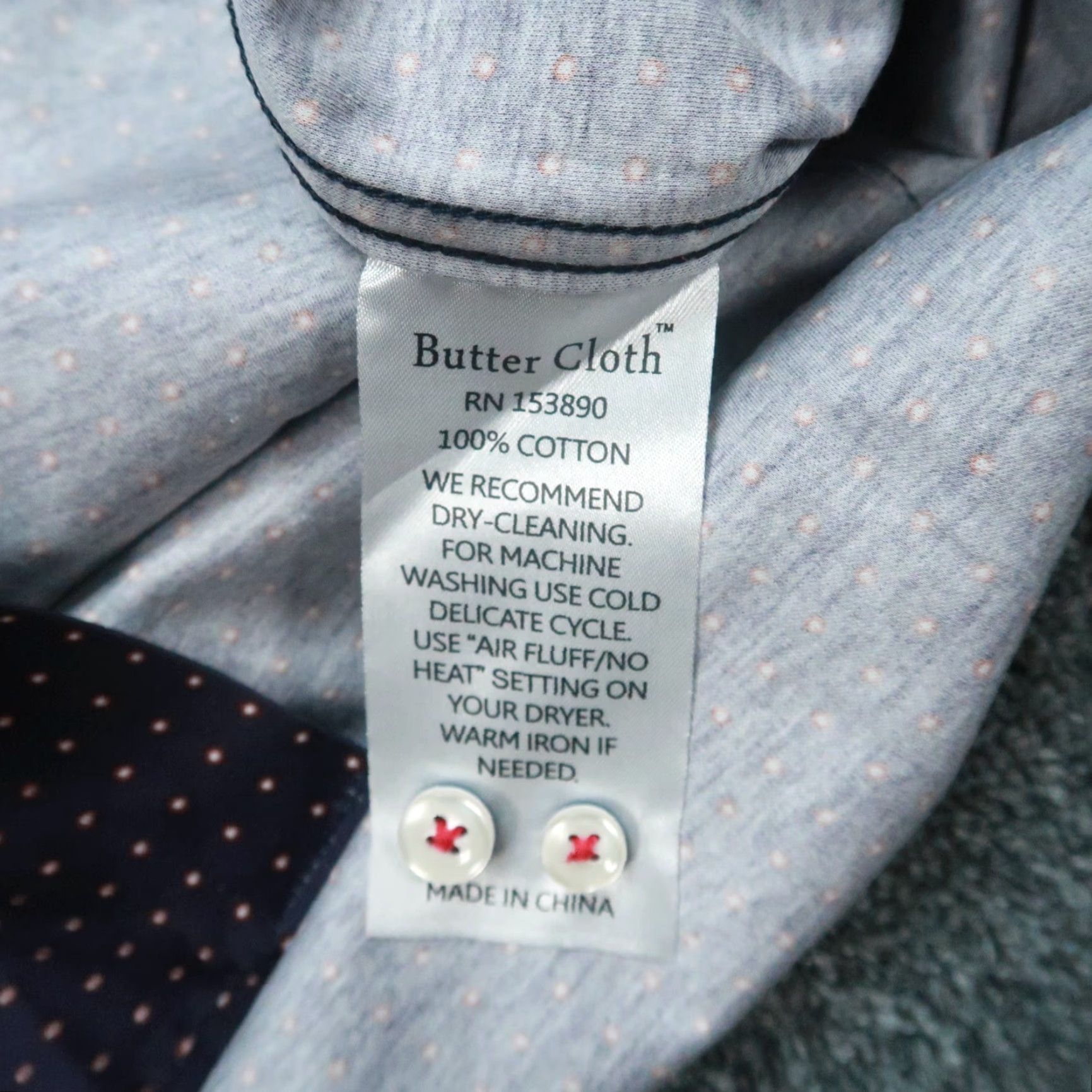 Vintage Buttercloth Shirt Men XL Purple Polka Dot Long Sleeve Button Up Size US XL / EU 56 / 4 - 5 Thumbnail