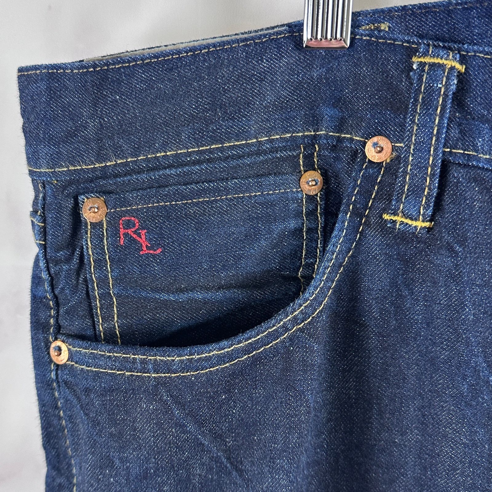 Polo Ralph Lauren PRL 867 Raw Selvedge Denim Size US 38 / EU 54 - 3 Thumbnail