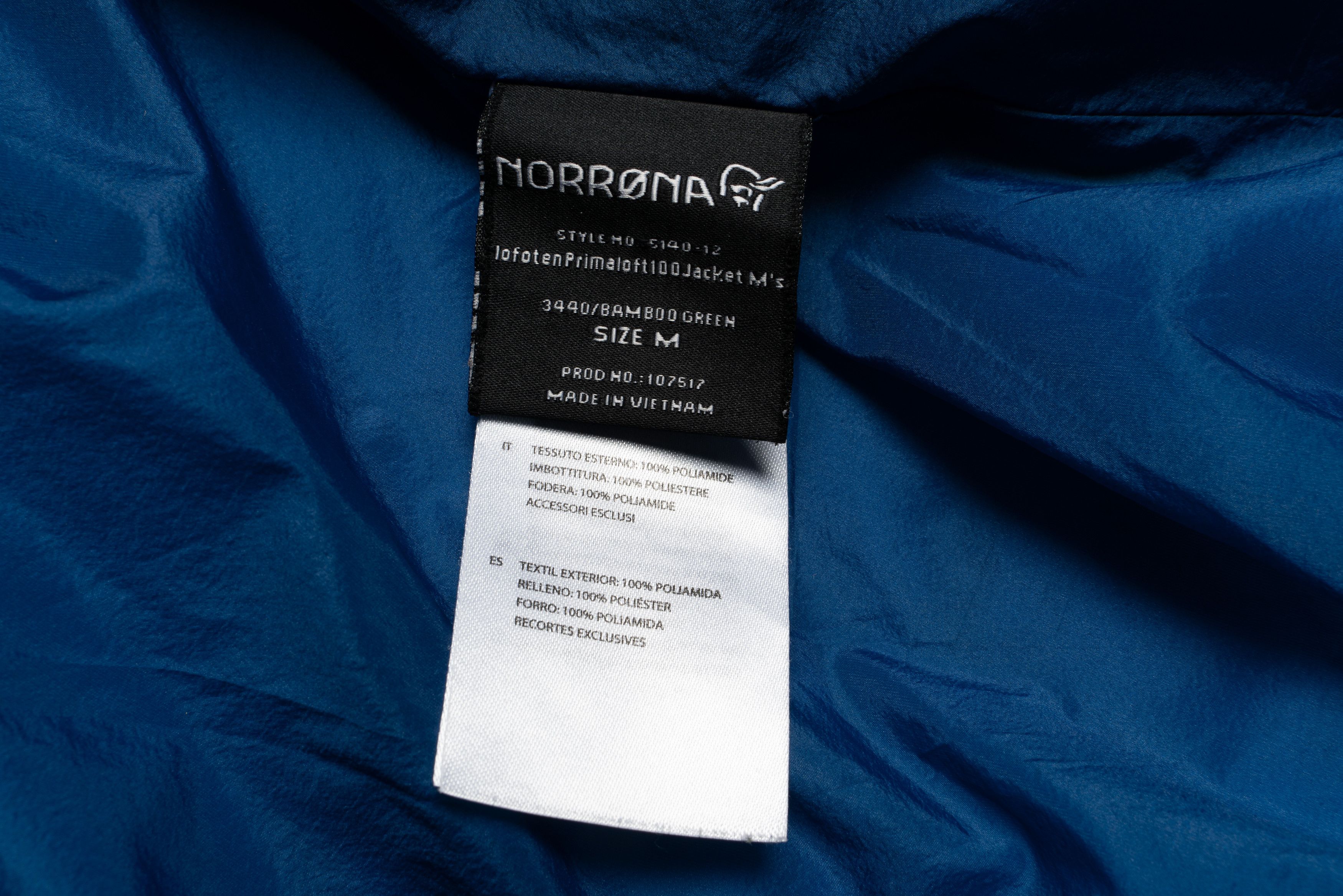Norrona 📌NORRONA Lofoten Primaloft 100 Jacket Bamboo Green Size US M / EU 48-50 / 2 - 9 Thumbnail