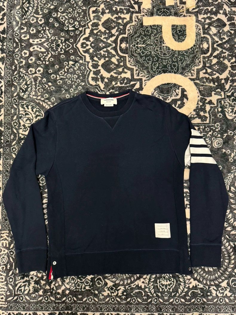 Thom Browne Thom Browne Dark blue hoodie Size US L / EU 52-54 / 3 - 1 Thumbnail