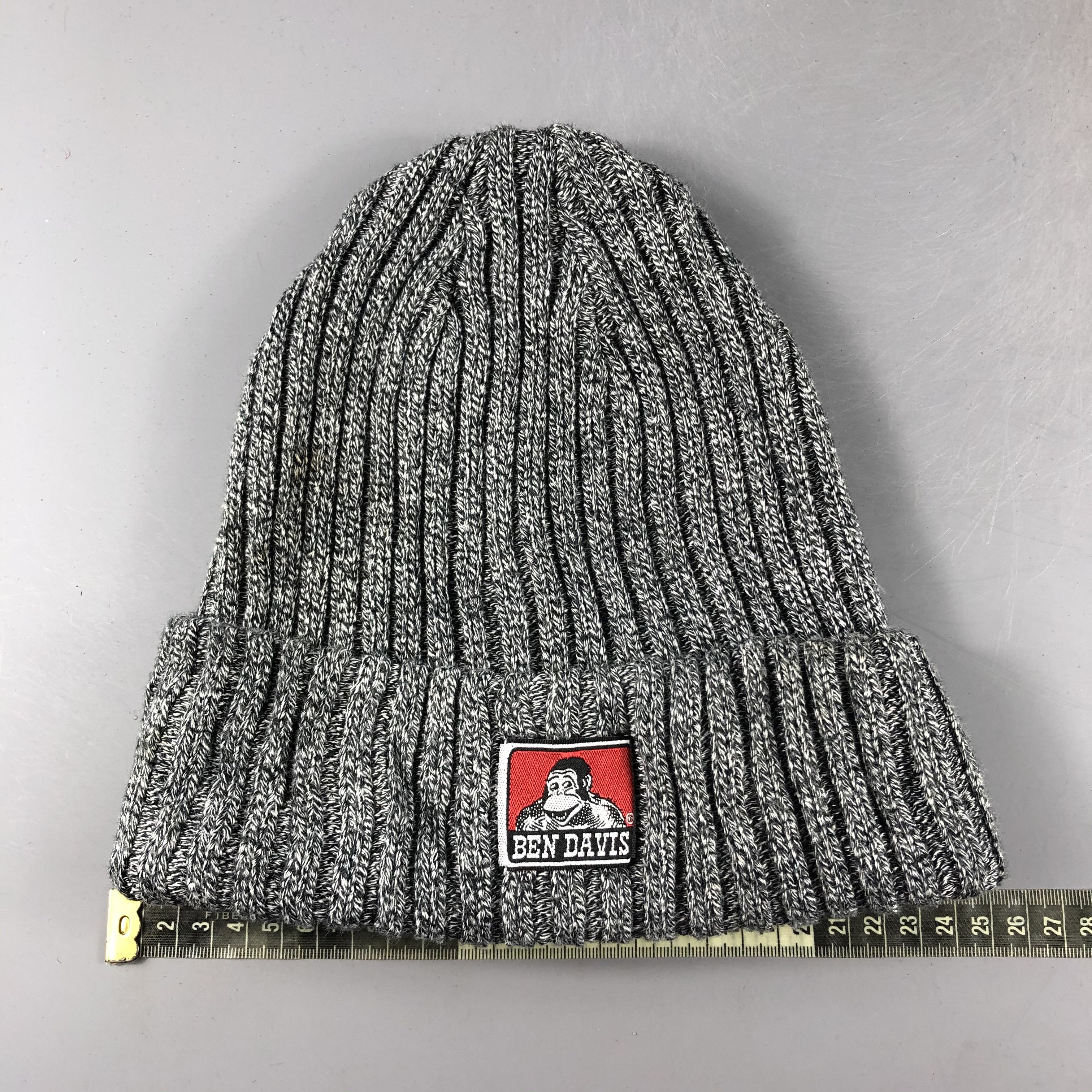 Ben Davis × Vintage Ben Davis Ribbed Beanie Snow Hat Snow Cap -D253 Size ONE SIZE - 4 Thumbnail