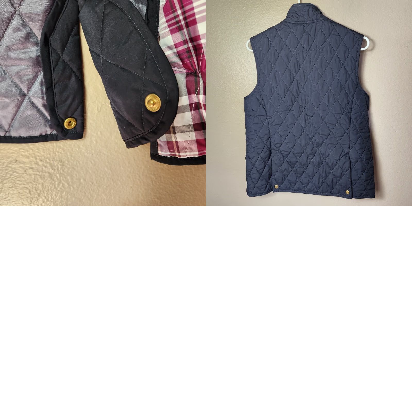 Lands' End Lands' End Womens Black Diamond Quilted Zip Up Vest S Regular Size S / US 4 / IT 40 - 8 Thumbnail