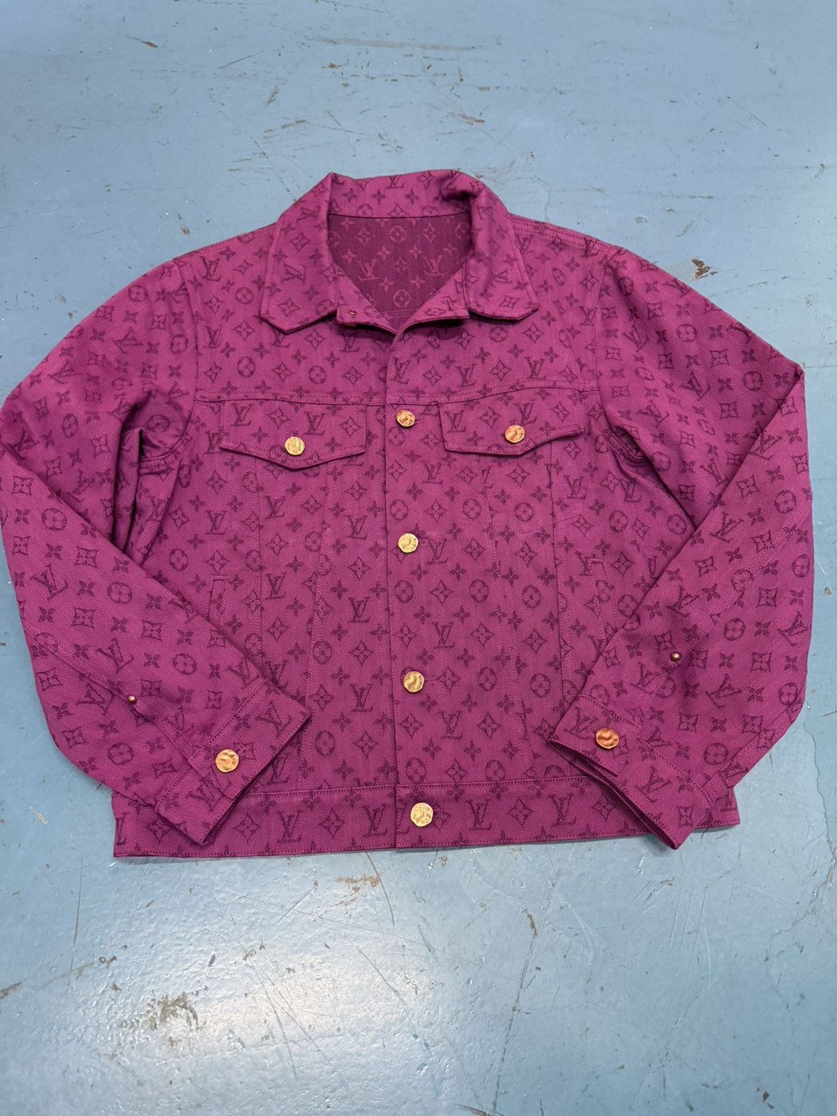 LOUIS VUITTON PURPLE DENIM JACKET