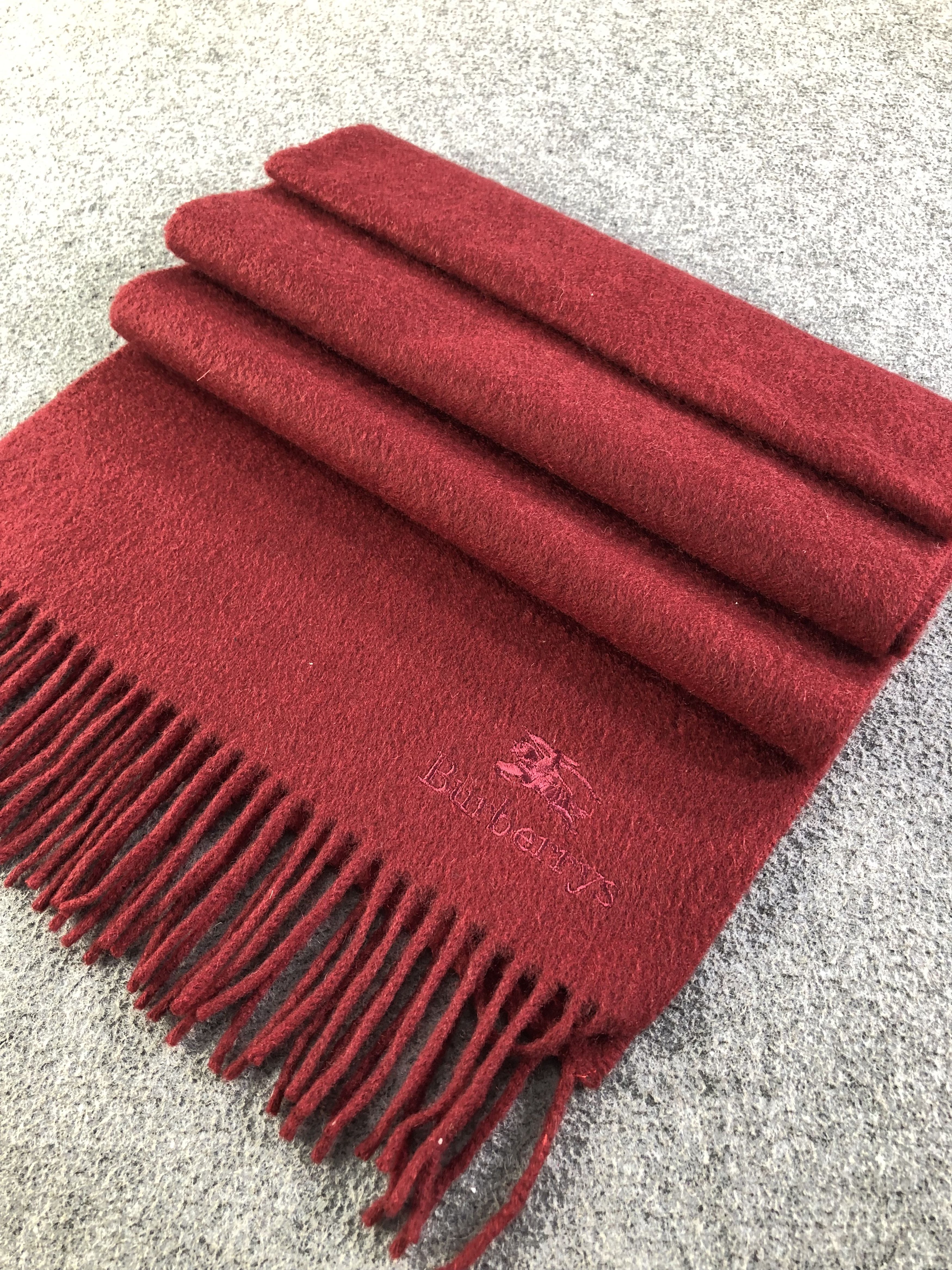 Burberry Burberrys Cashmere Scarf / Muffler / Neckwear SS1327 Size ONE SIZE - 2 Thumbnail