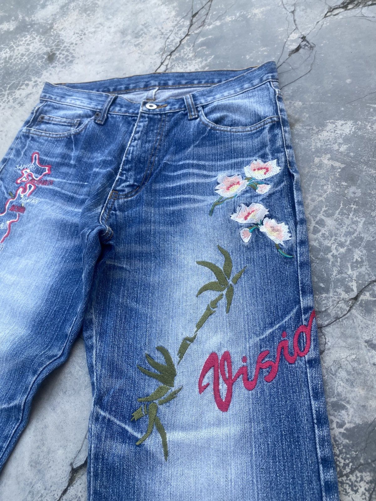 Japanese Brand Vintage VISION OF JAPAN Sukajan Jeans Size US 29 - 3 Thumbnail