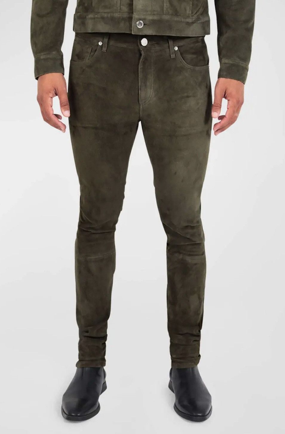 MONFRERE Monfrere "Greyson" Suede Denim Style Pants Size US 36 / EU 52 - 1 Thumbnail