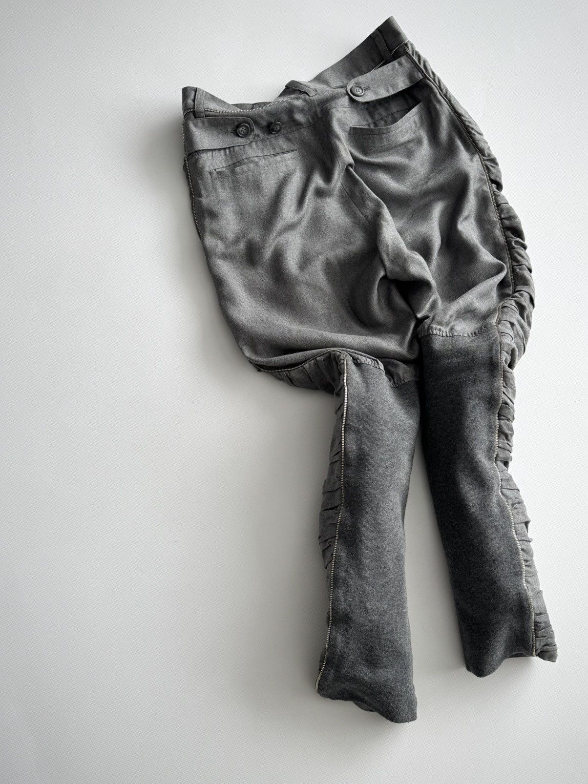 Tsumori Chisato Tsumori Chisato Textured Ruched Pants Size US 29 - 7 Thumbnail