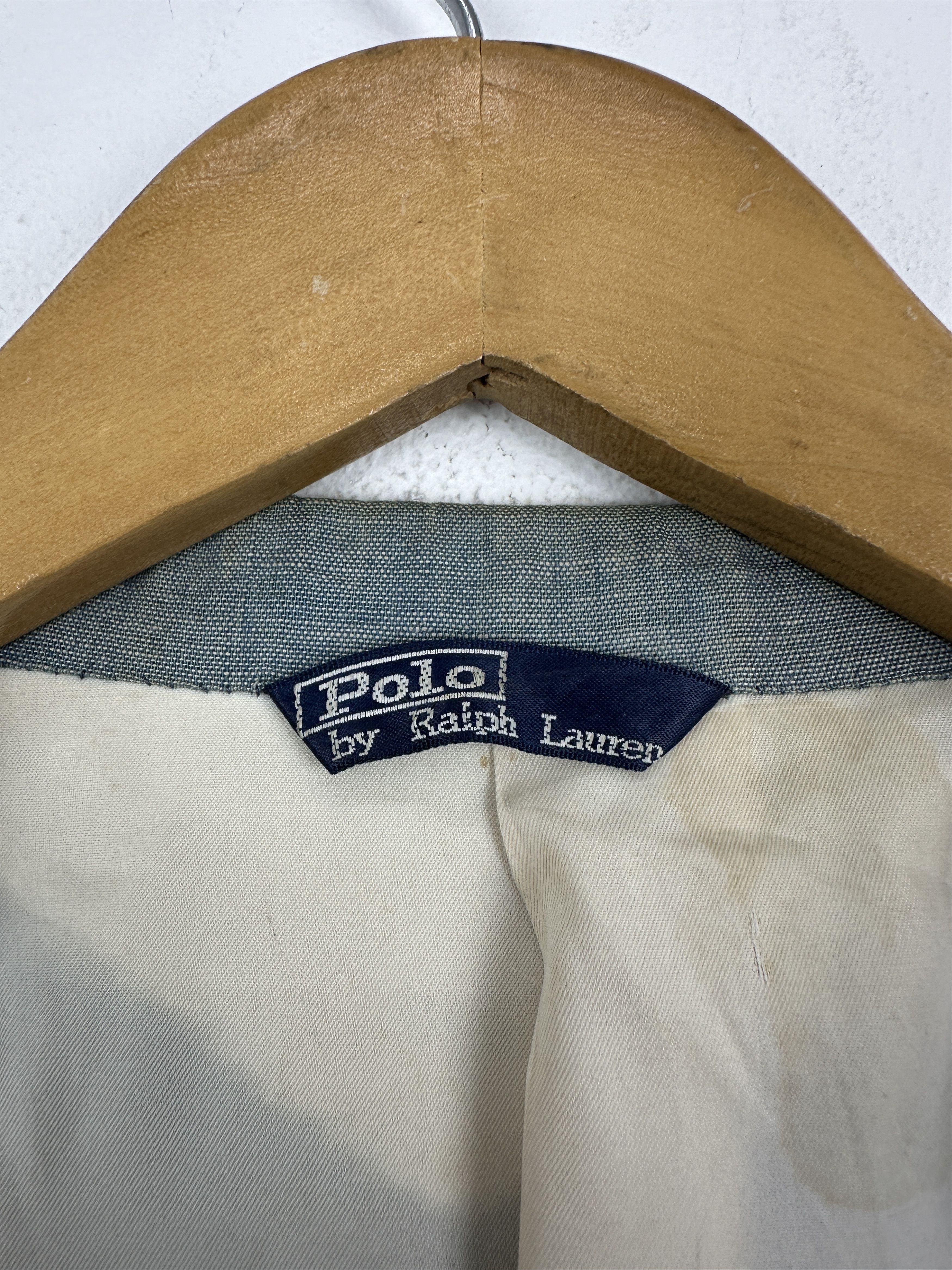 Polo Ralph Lauren Vintage Polo Ralph Lauren Linen Blazer Jacket Blue Size US S / EU 44-46 / 1 - 5 Thumbnail