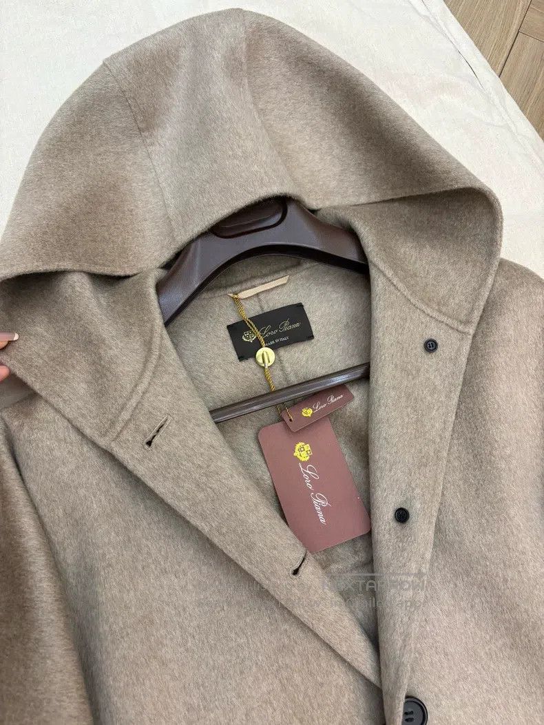 Loro Piana Loro Piana Hooded coat 100% cashmere, buttons with logo Size M / US 6-8 / IT 42-44 - 5 Thumbnail