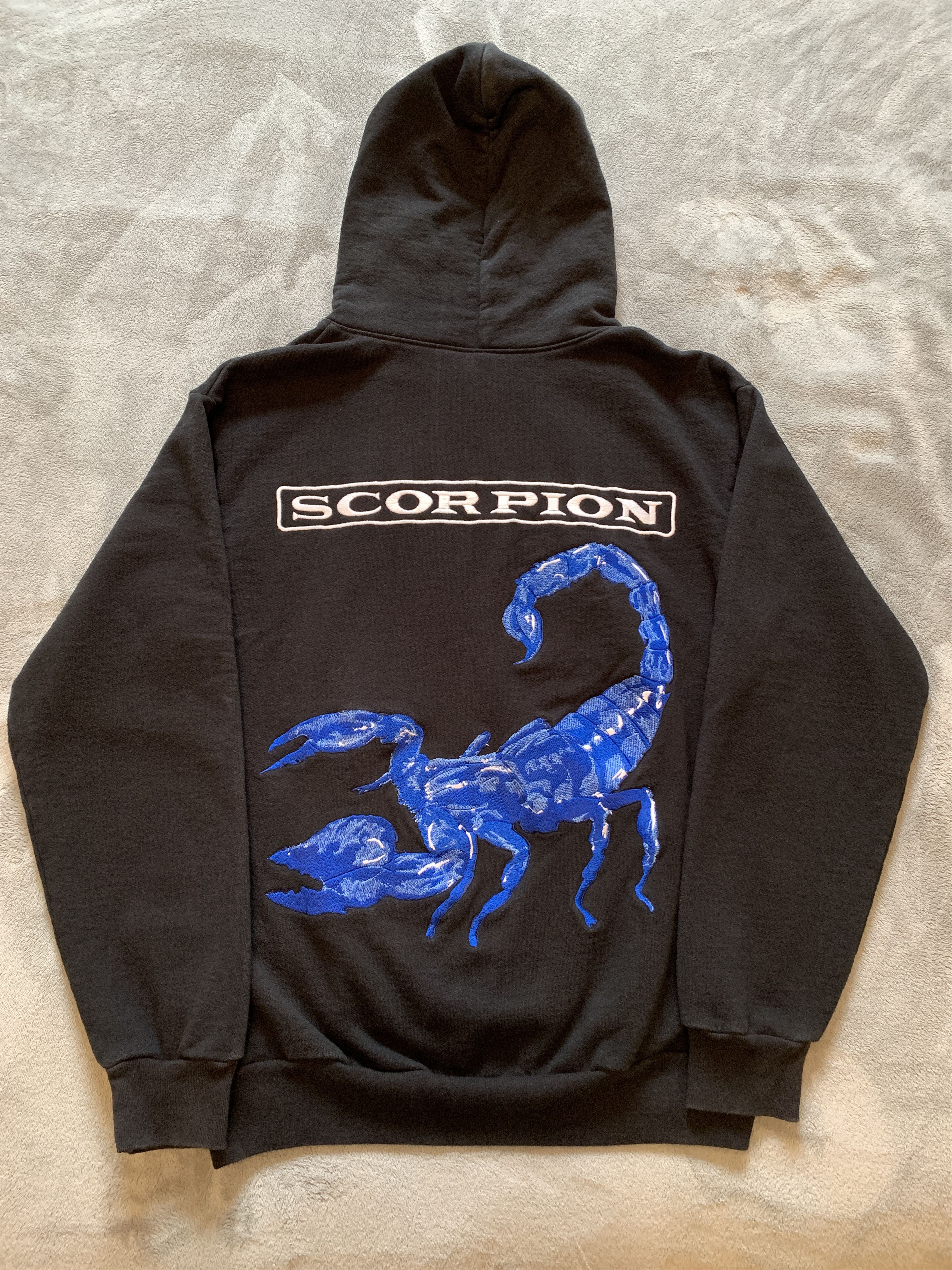 image of Drake Embroidered Scorpion Hoodie 2018 Drop in Black, Men's (Size XL)