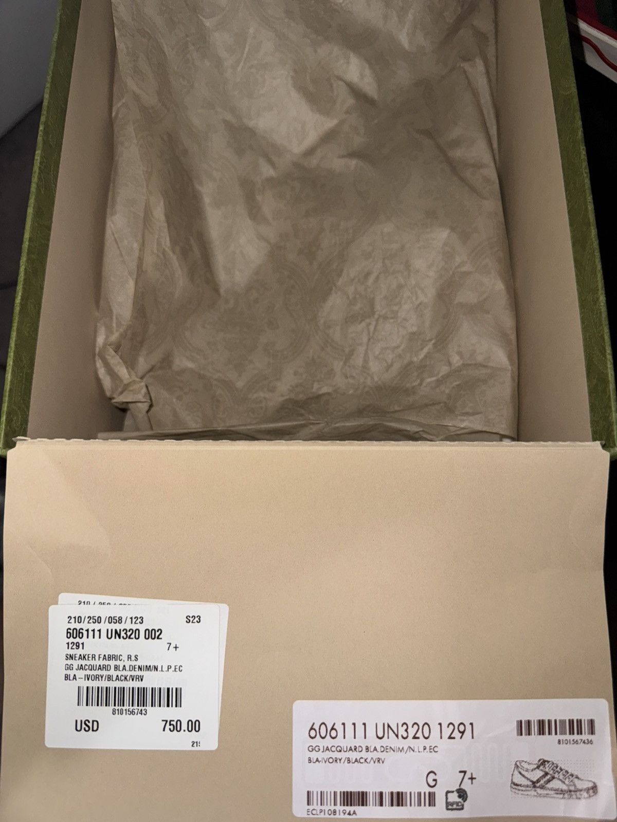 Designer × Gucci Gucci Tennis 1977 GG Logo Sneakers size 7+ - US 10 Size US 10 / EU 43 - 10 Thumbnail