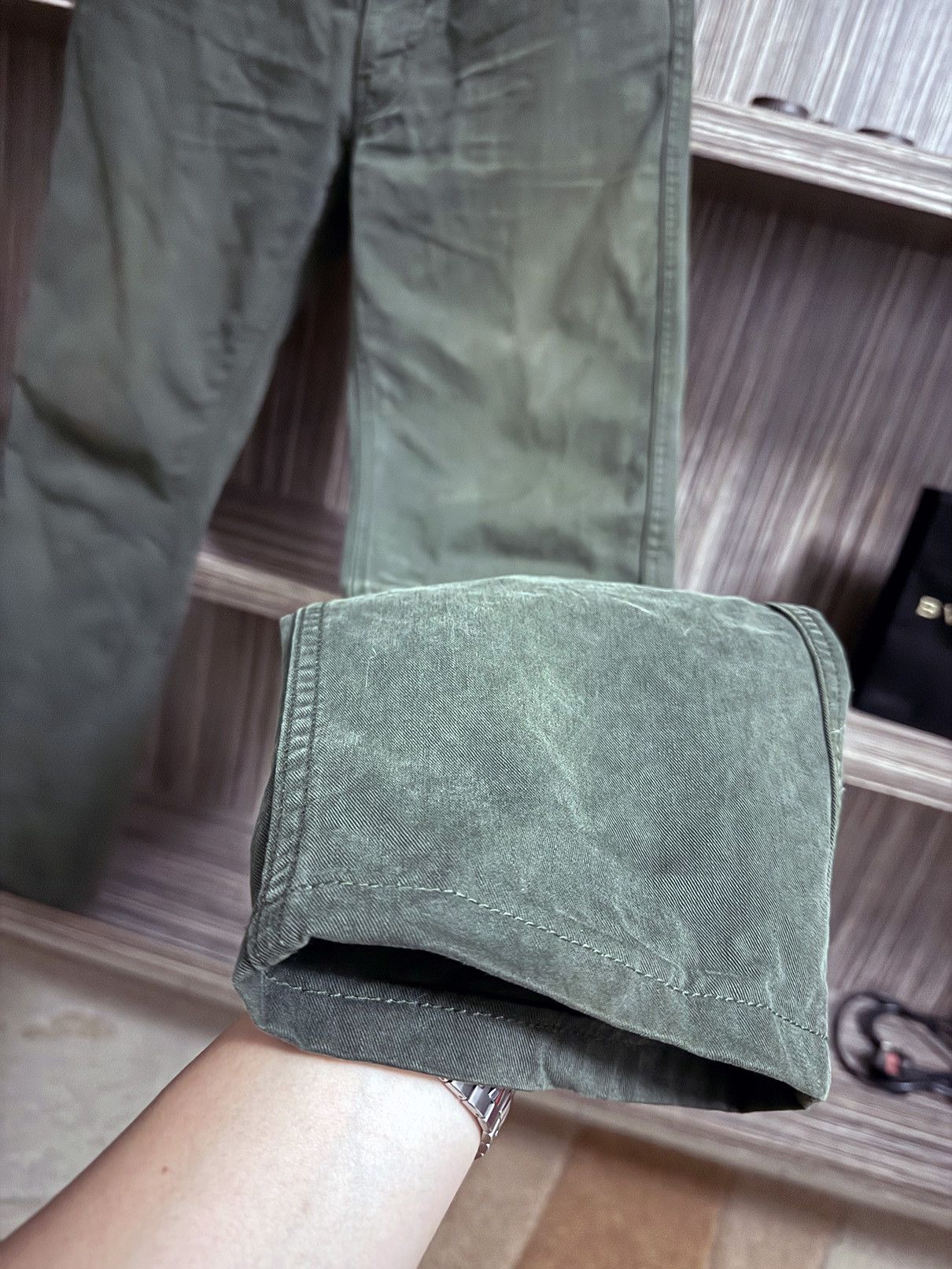 Visvim Visvim 12SS FLUXUS 03 CHINO Pants Sz. 1 OLIVE 01121050008017 Size US 30 / EU 46 - 3 Thumbnail