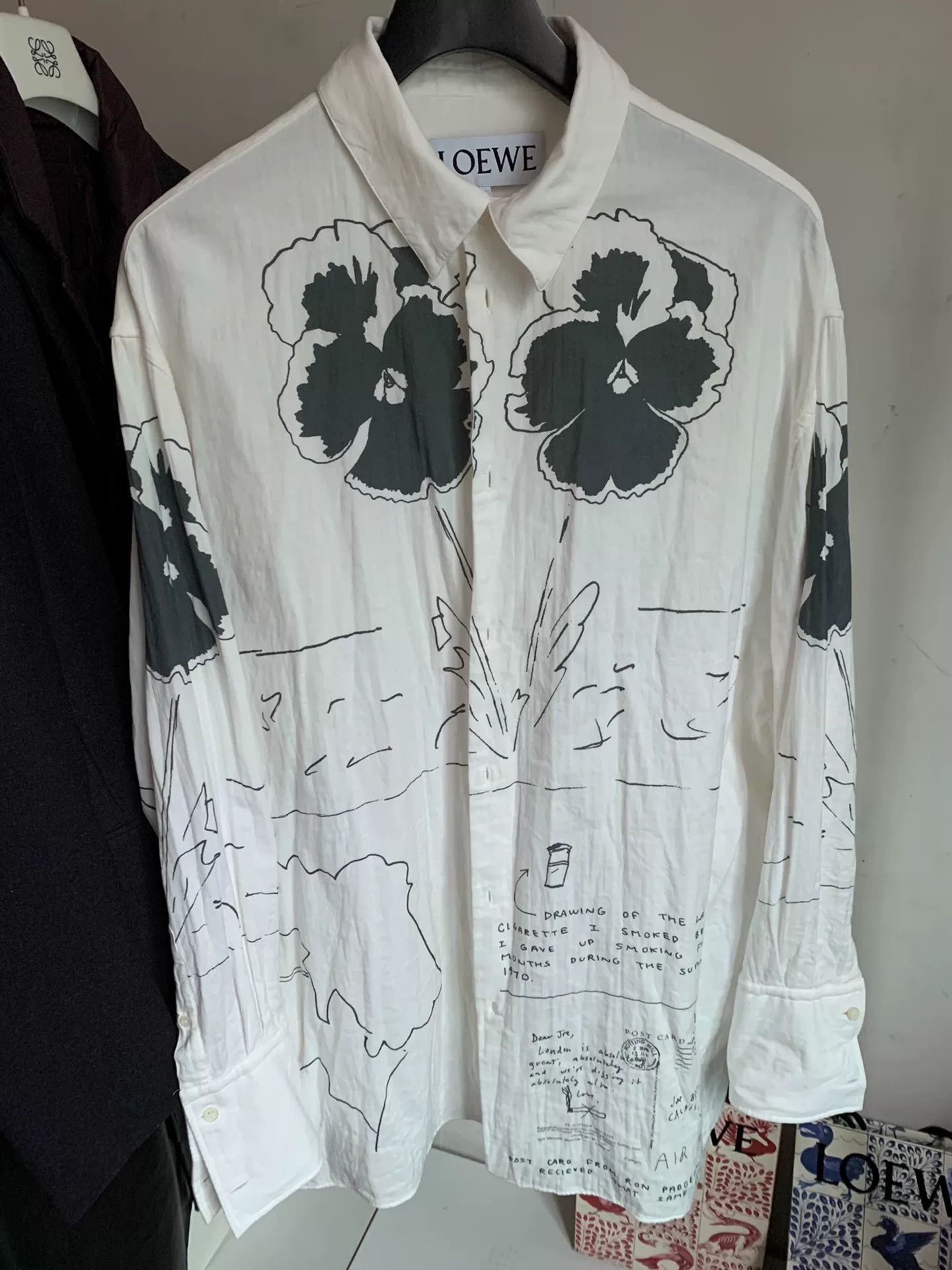 Loewe LOEWE Floral Long Robe Shirt Size L / US 10 / IT 46 - 1 Thumbnail