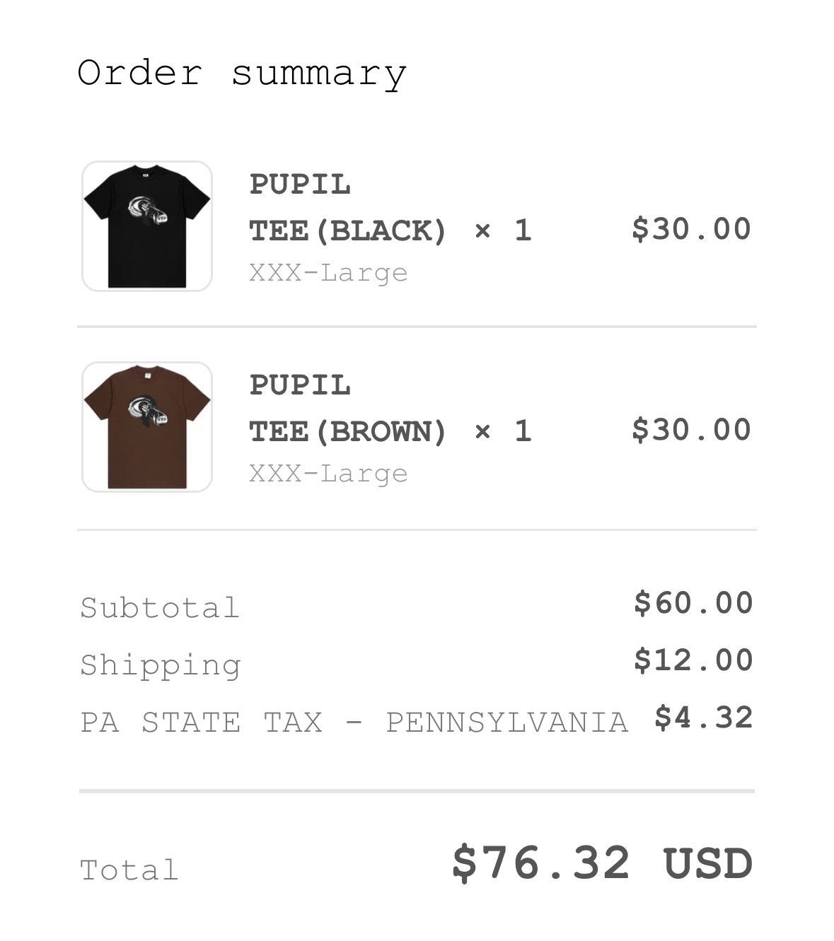 Fuck The Population Size 3XL FTP Pupil Tee (Brown) Size US XXL / EU 58 / 5 - 4 Thumbnail