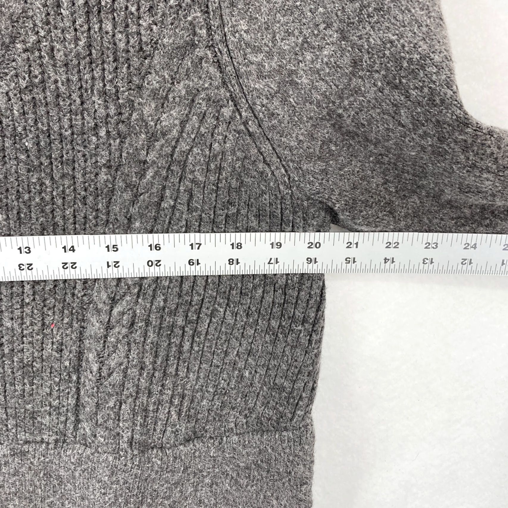 Vintage Lane Bryant Sweater Dress Women's 24 Gray Stretch Knit Maxi Long Sleeve NWT Size 4XL / US 24-26 - 7 Thumbnail