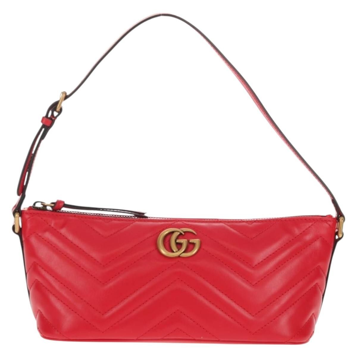 Gucci Gucci GG Marmont Pochette Shoulder Matelasse Leather Size ONE SIZE - 1 Thumbnail