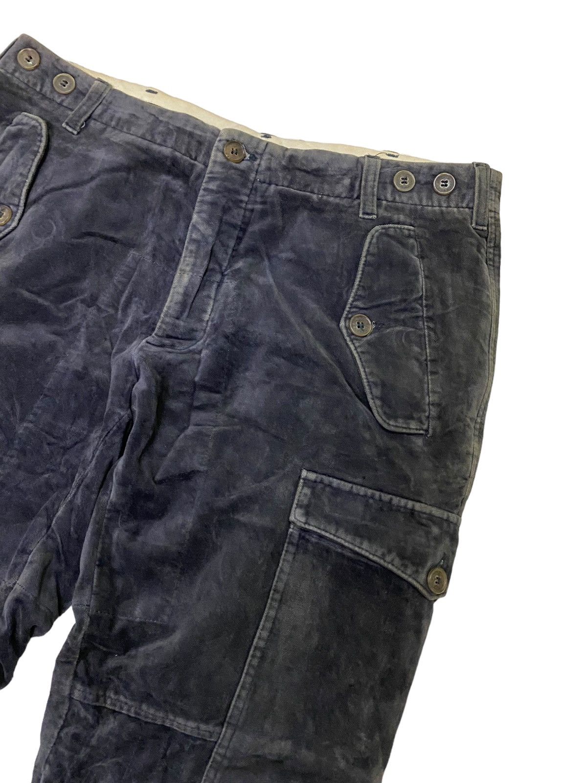 Viktor & Rolf 💥Viktor & Rolf Italy Velvet Cargo Pant Size US 33 - 6 Thumbnail
