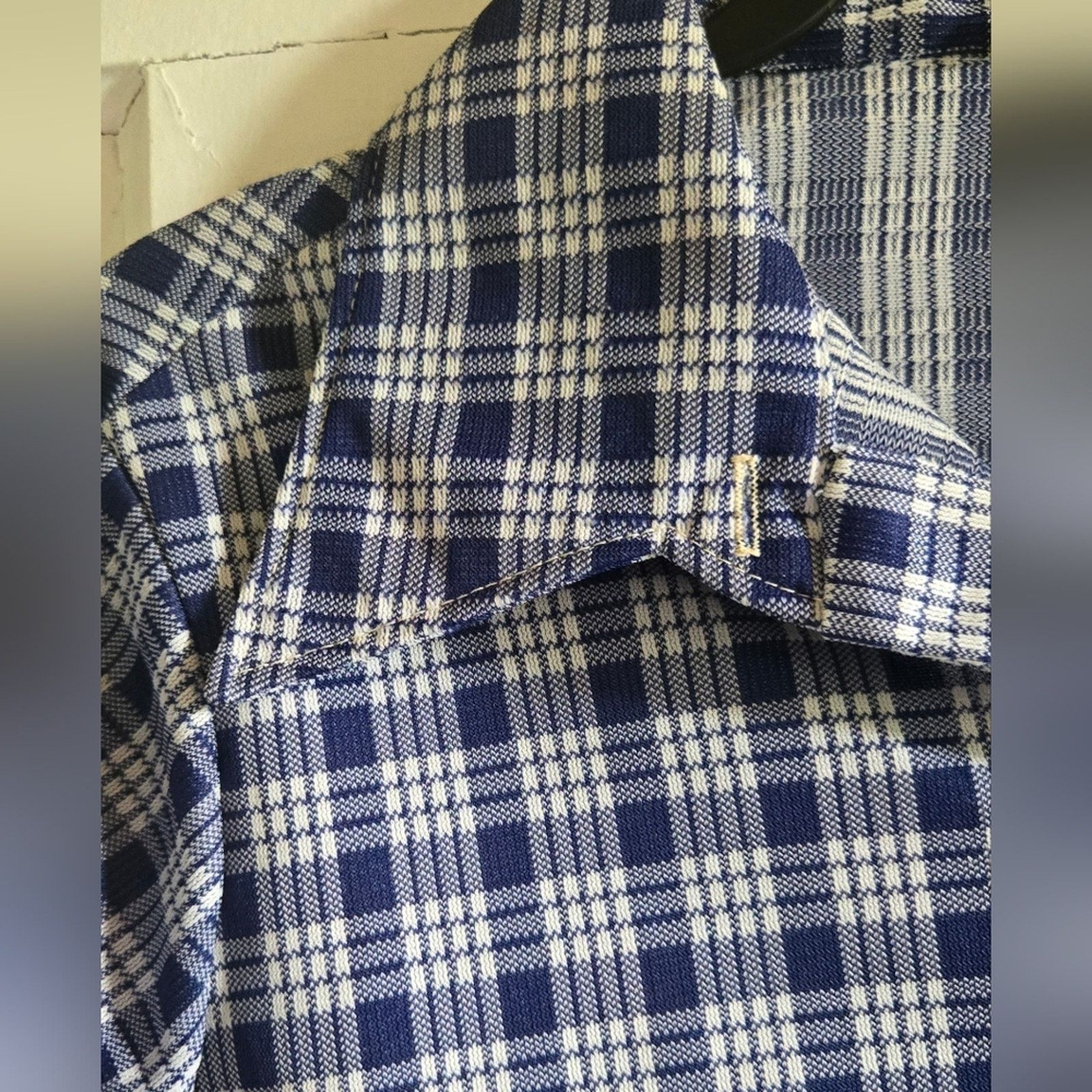 Other Vintage polyester wing collar shirt Size US L / EU 52-54 / 3 - 4 Thumbnail