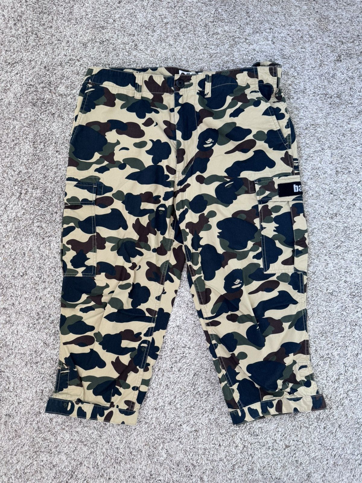 Bape Bape Camo cargo cropped pants XL Size US 36 / EU 52 - 1 Thumbnail