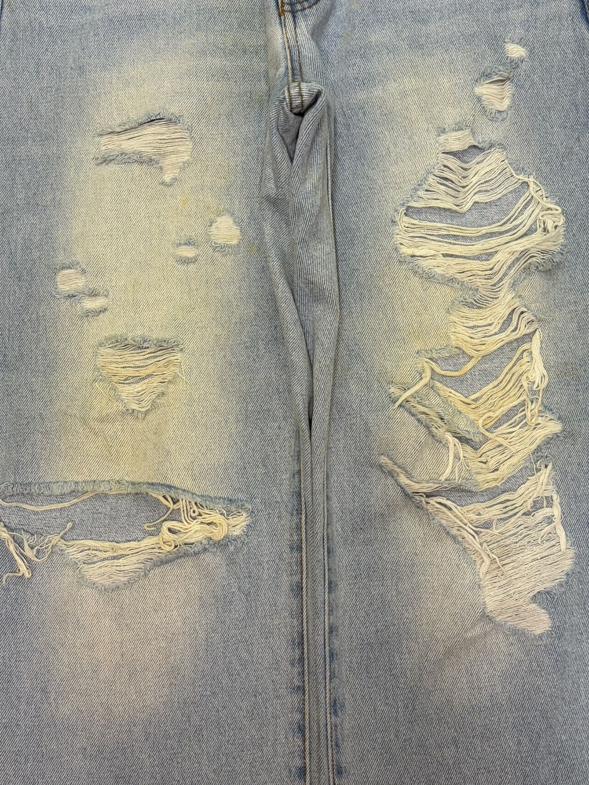 Fubu Vintage Japanese Brand Faded Wash Distress Baggy Jeans Size US 28 / EU 44 - 3 Thumbnail