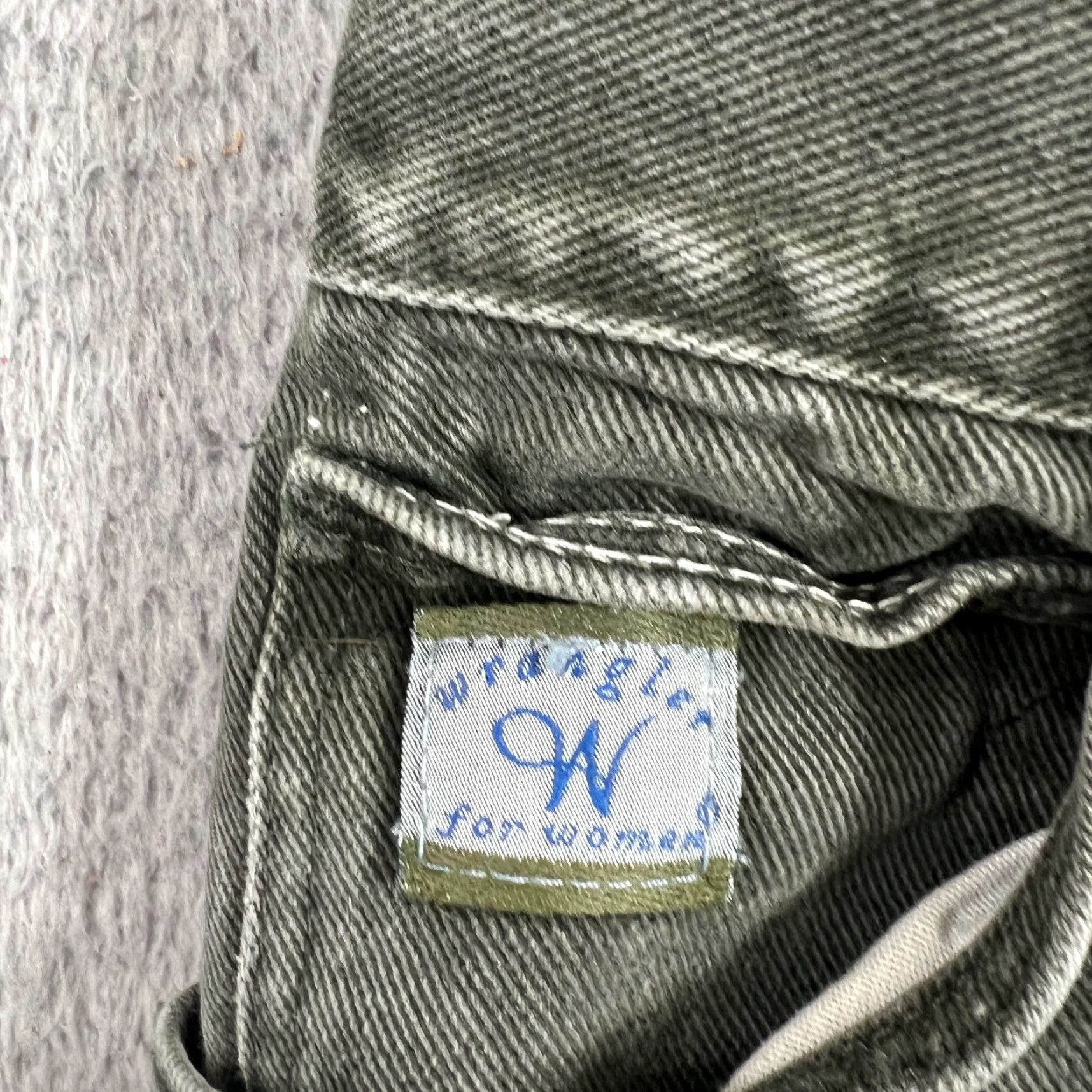 Wrangler VINTAGE Wrangler Jeans 10 27x33 Green High Rise Straight 80s Womens Size 32" / US 10 / IT 46 - 5 Thumbnail