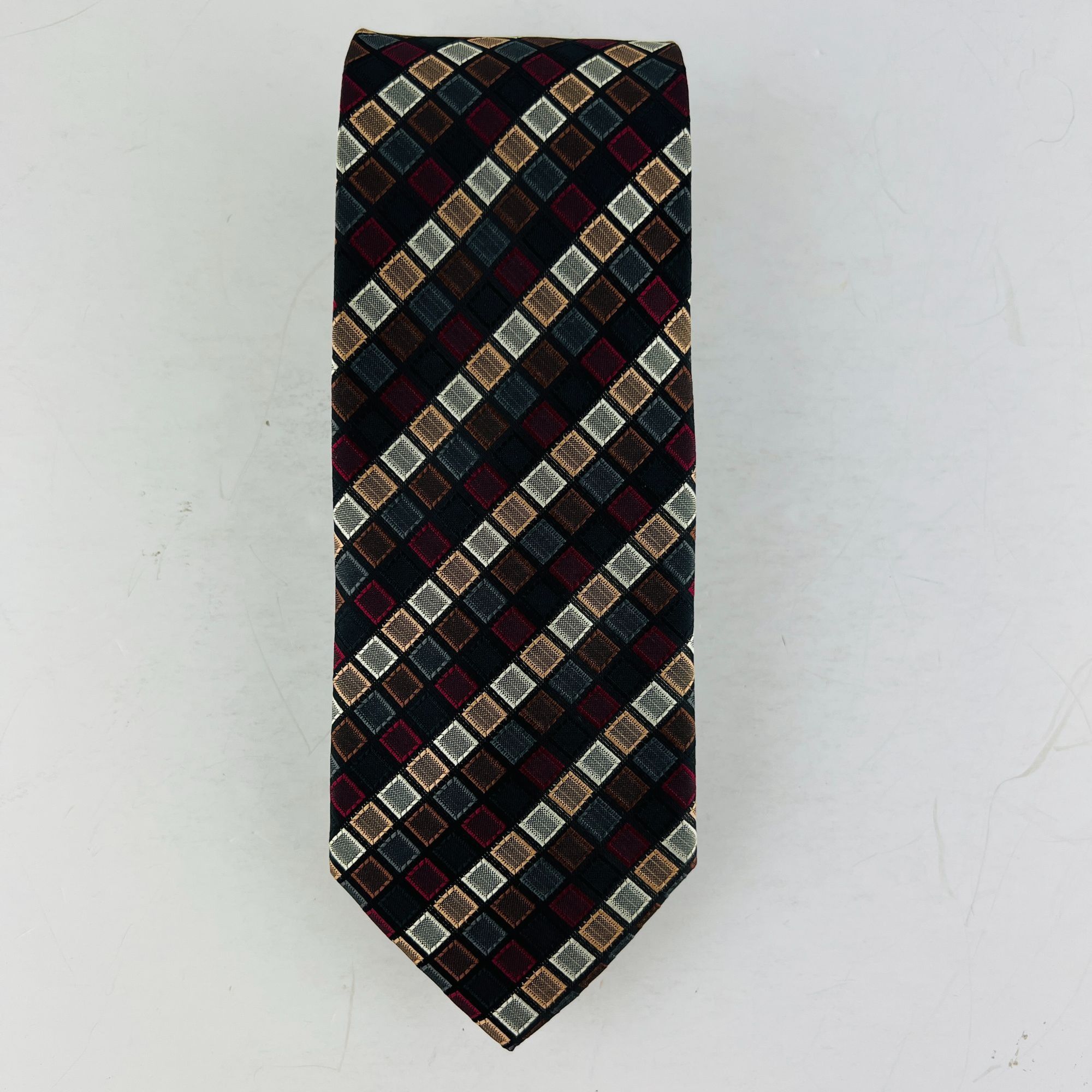 Croft & Barrow Croft & Barrow Designer Geometric Squares Necktie Tie Size ONE SIZE - 2 Thumbnail