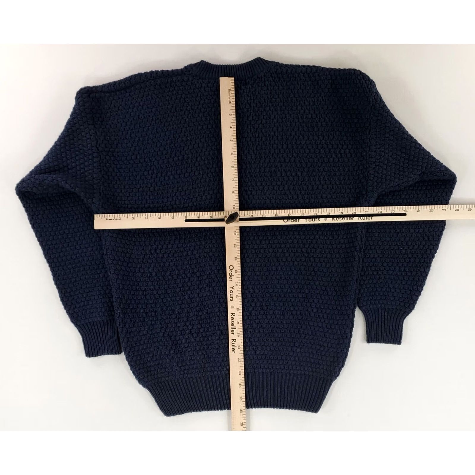 Vintage VINTAGE St. John's Bay Sweater Crew Neck Waffle Cotton Ramie Blue XL Mens Size US XL / EU 56 / 4 - 6 Thumbnail