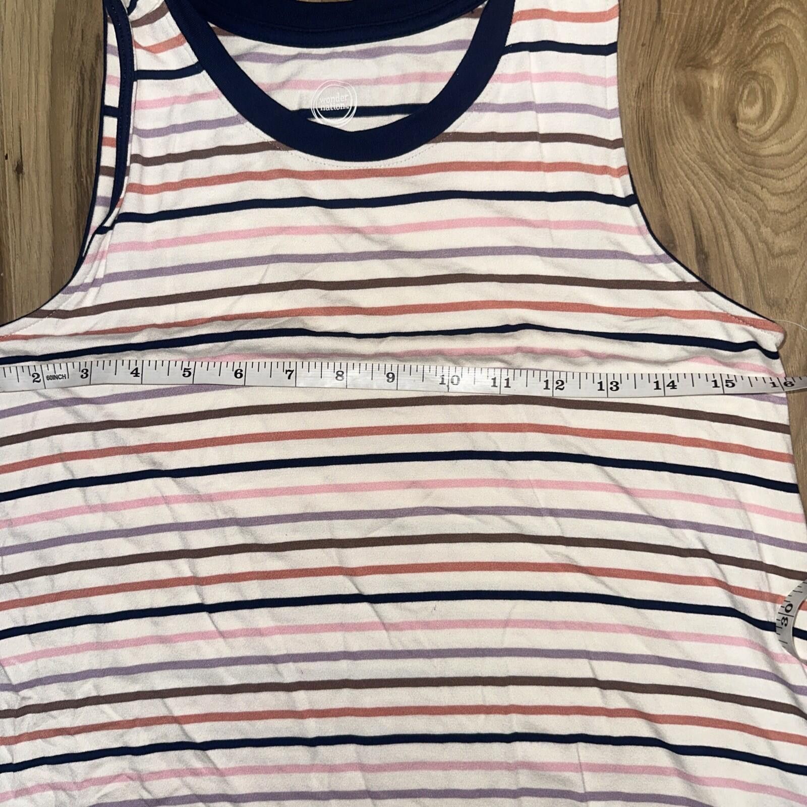 Other NWT XL/14 Wonder Nation Striped Sleeveless Dress w/Pockets Size XXL / US 16-18 / IT 52-54 - 2 Thumbnail