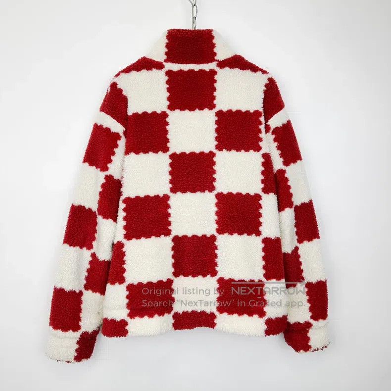 Louis Vuitton Louis Vuitton Co-branded red and white checkerboard embroi Size US XL / EU 56 / 4 - 2 Thumbnail