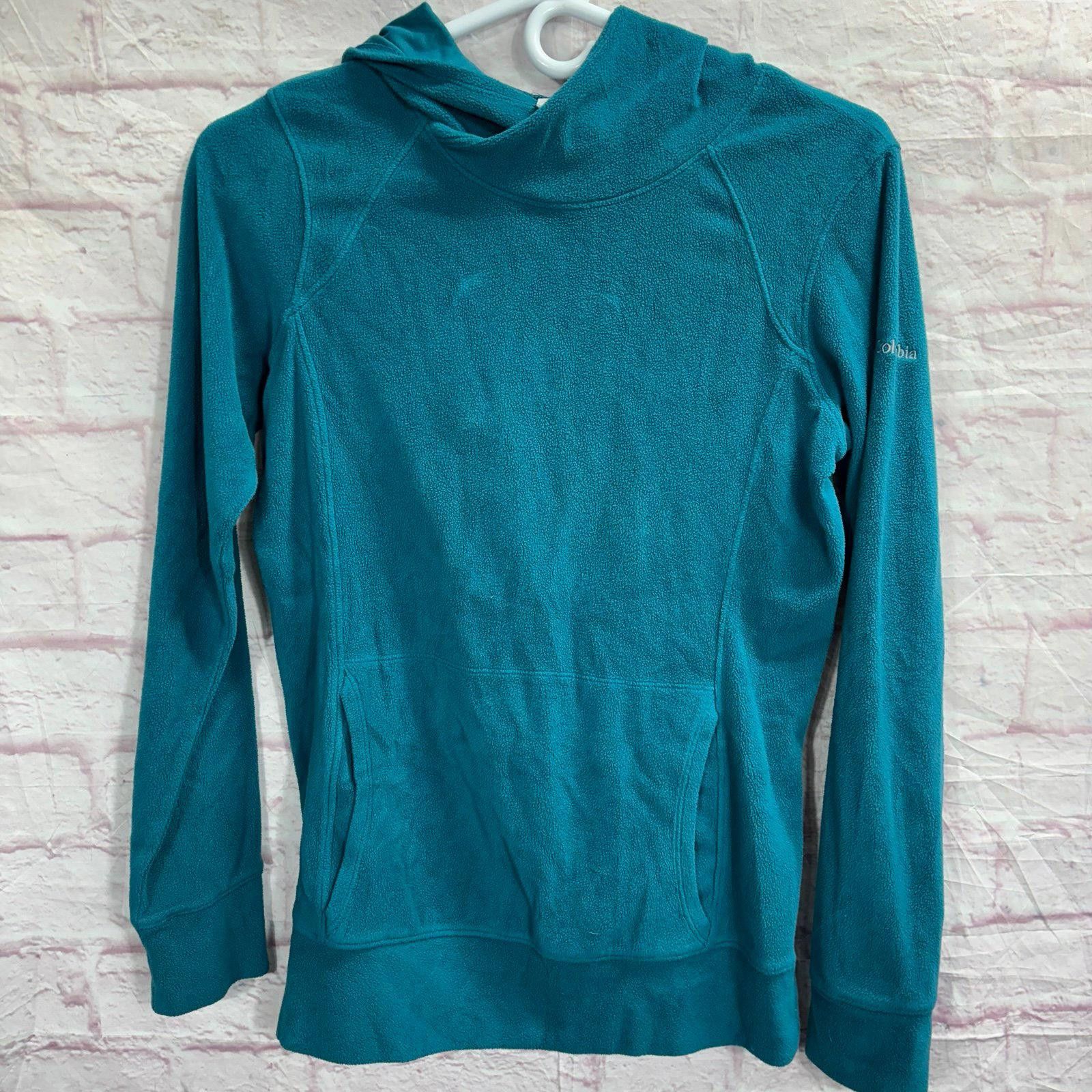 Columbia Columbia Women's Teal Fleece Hoodie - Size XS Size ONE SIZE - 1 Thumbnail