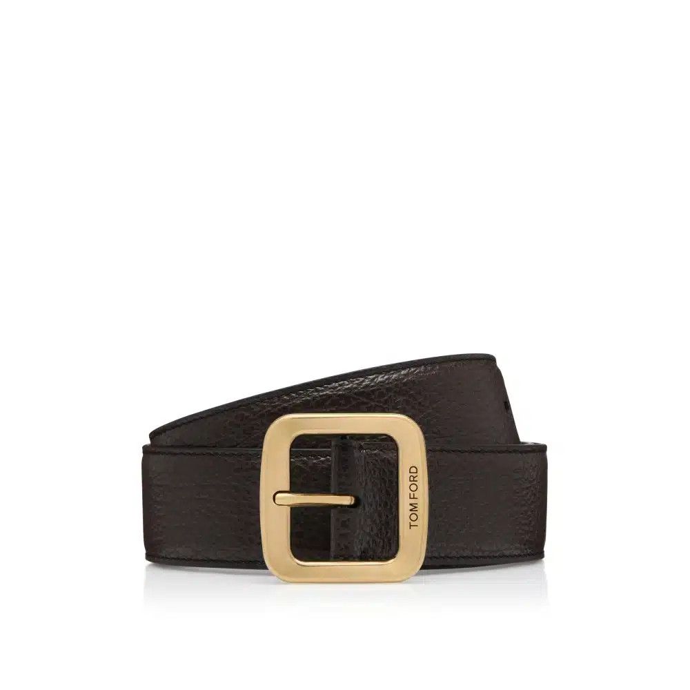 Tom Ford o1loc1c0725 TB267 Size: 90 / Leather Belt in Dark Brown Size 36 - 1 Preview