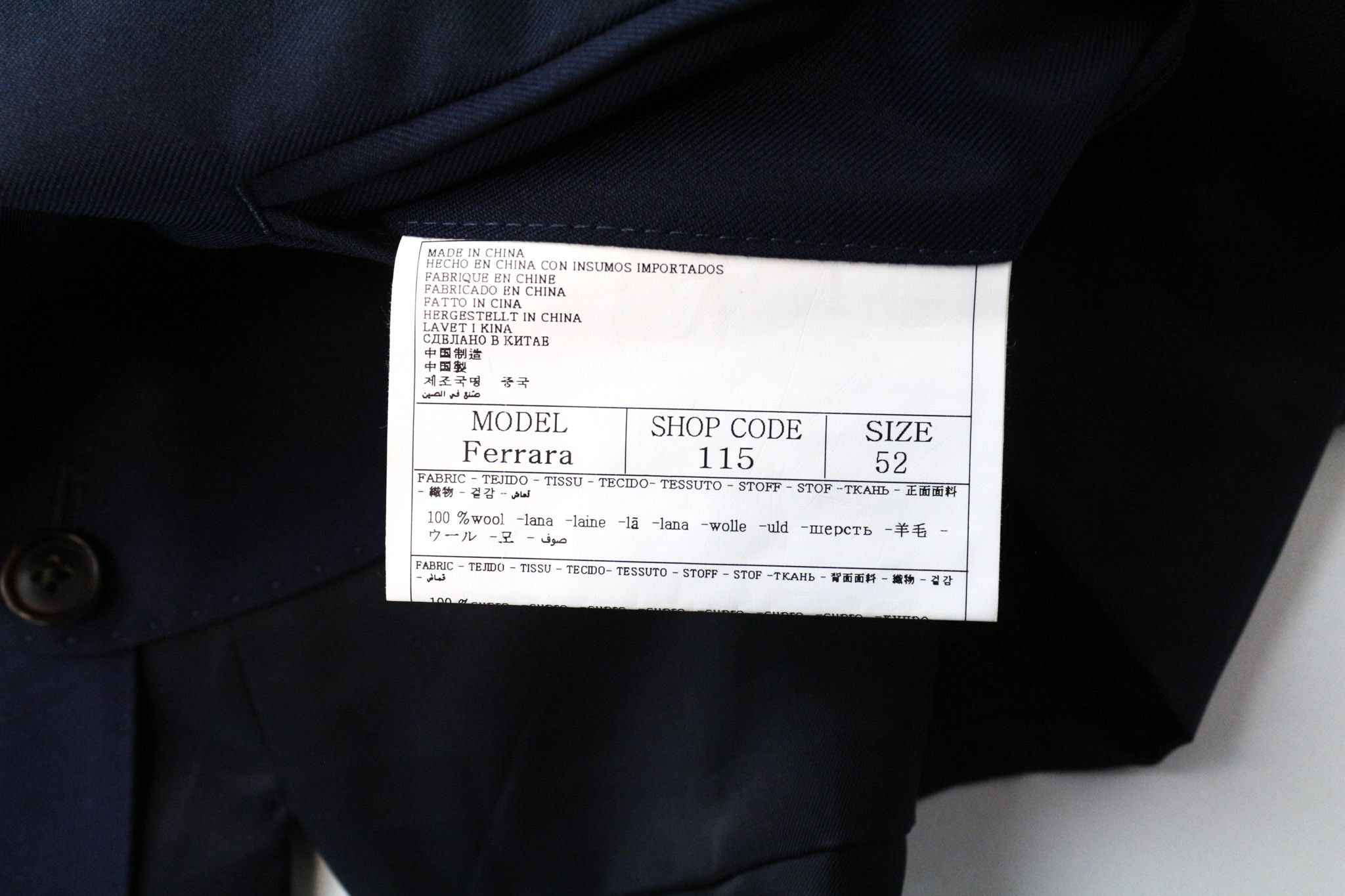 Suitsupply UK42R Navy Wool Twill Slim Suit 74837 Size 42R - 7 Thumbnail