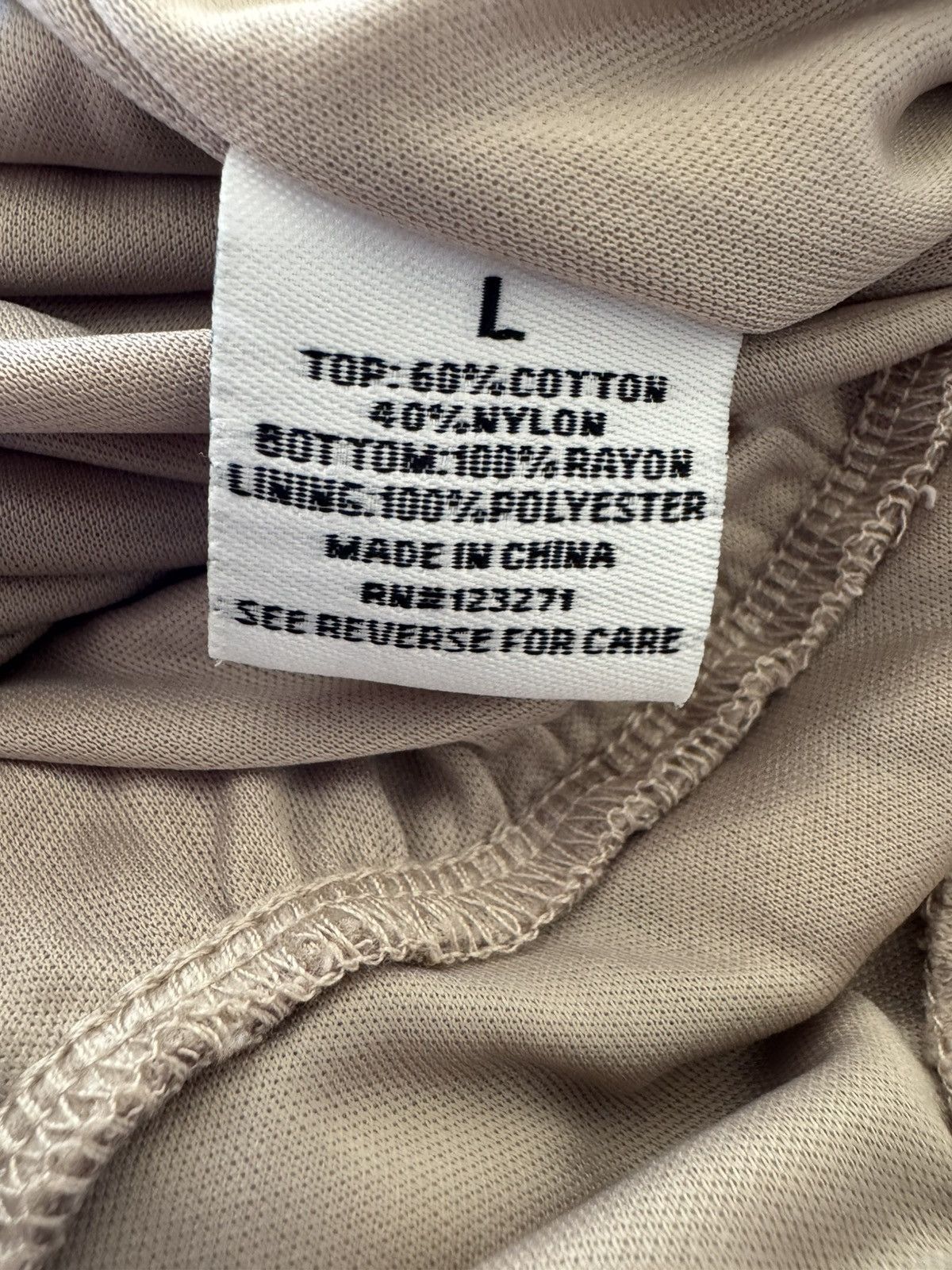Other Vine & Valley women’s L maxi slip crochet strappy taupe Size L / US 10 / IT 46 - 5 Thumbnail
