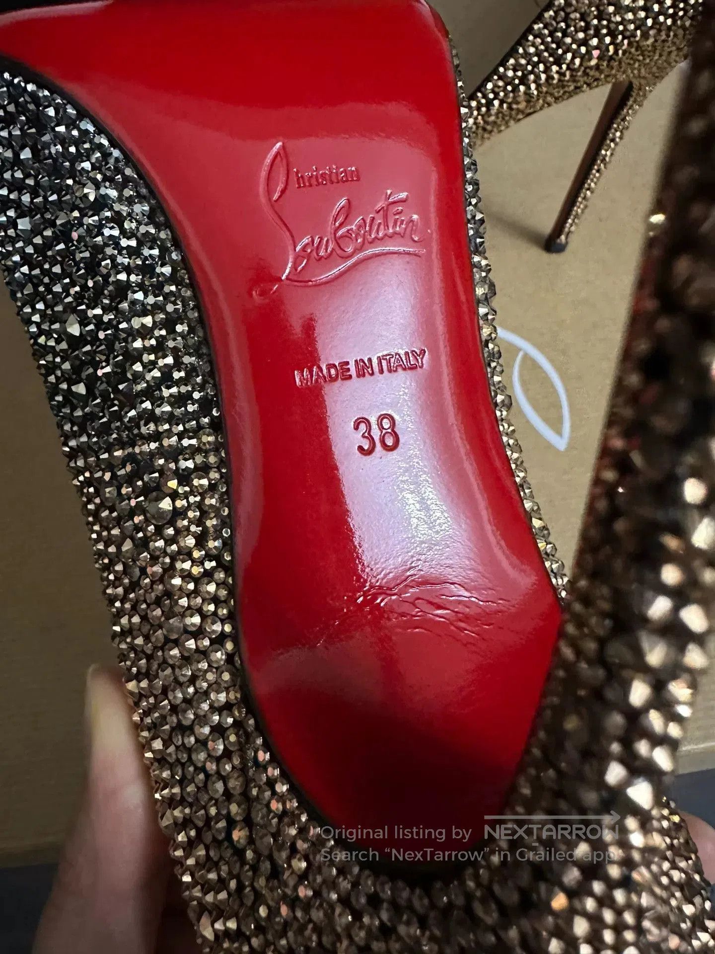 Christian Louboutin Christian Louboutin Crystal Gradient Shoes. Size US 7 / IT 37 - 5 Thumbnail