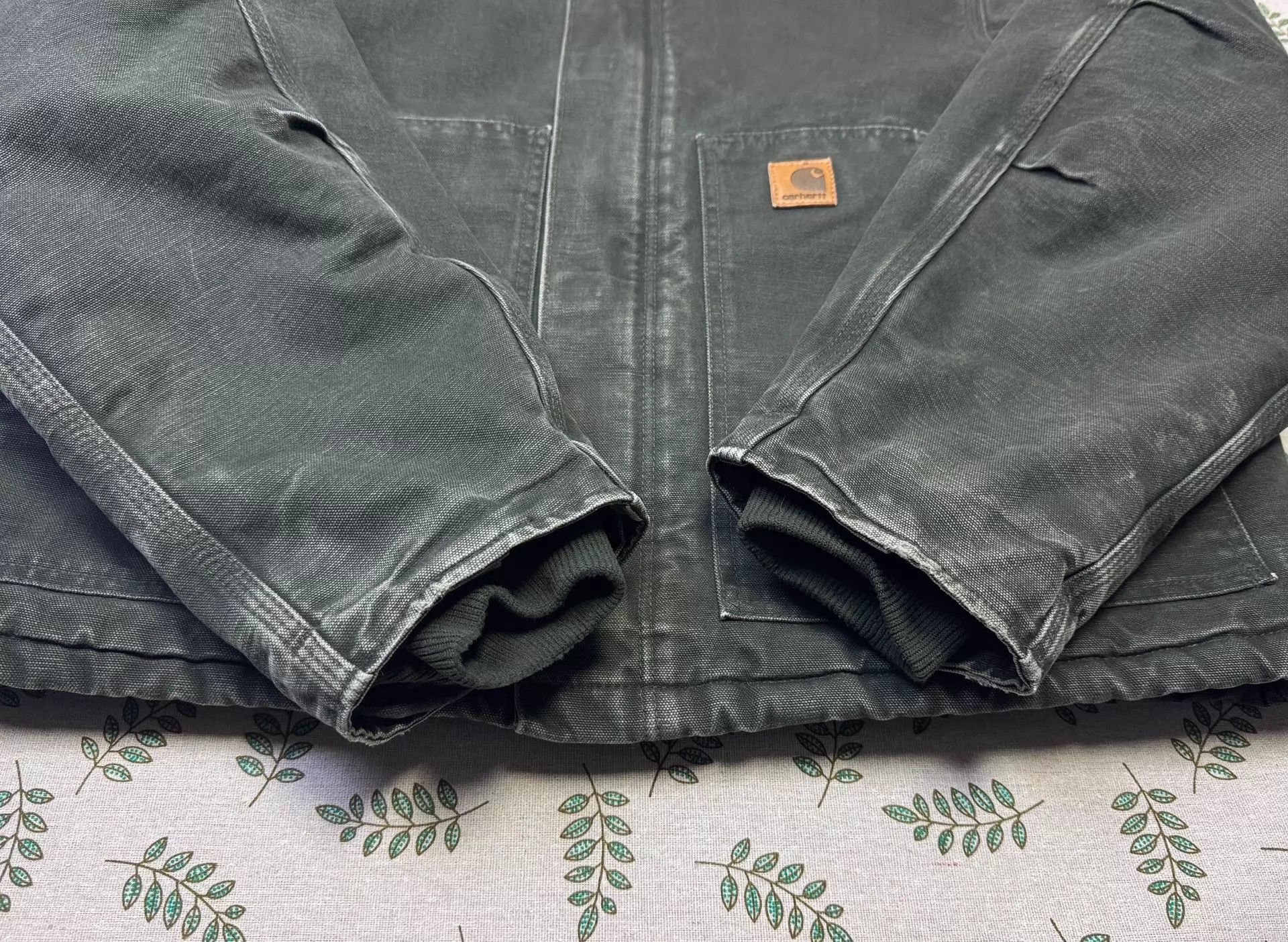 Carhartt Vintage Carhartt J22 Washed Moss Green L Jacket Size US L / EU 52-54 / 3 - 3 Thumbnail