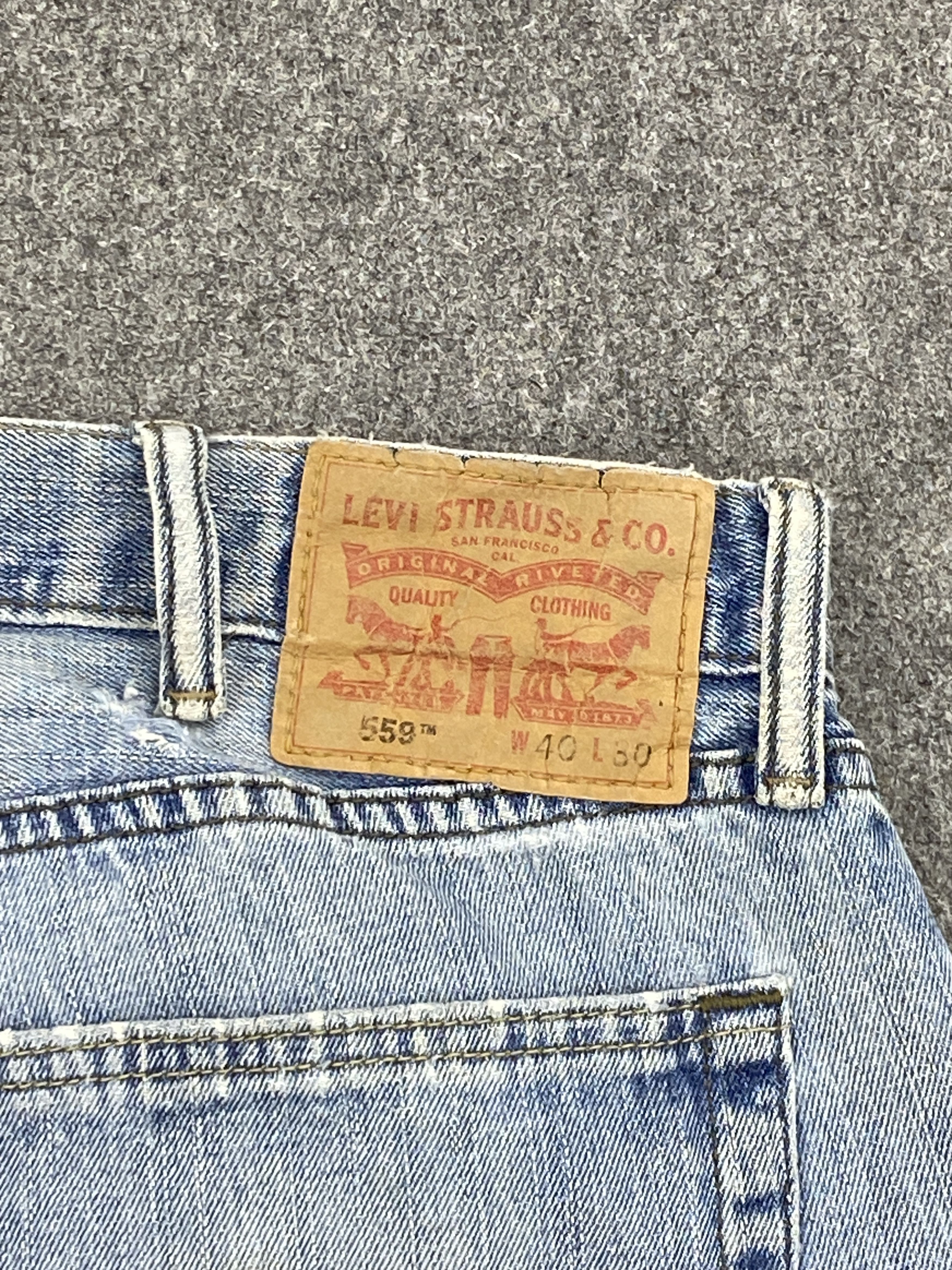 Levi's Vintage Levis 559 Distressed Jeans DP2609 Size US 40 / EU 56 - 5 Thumbnail