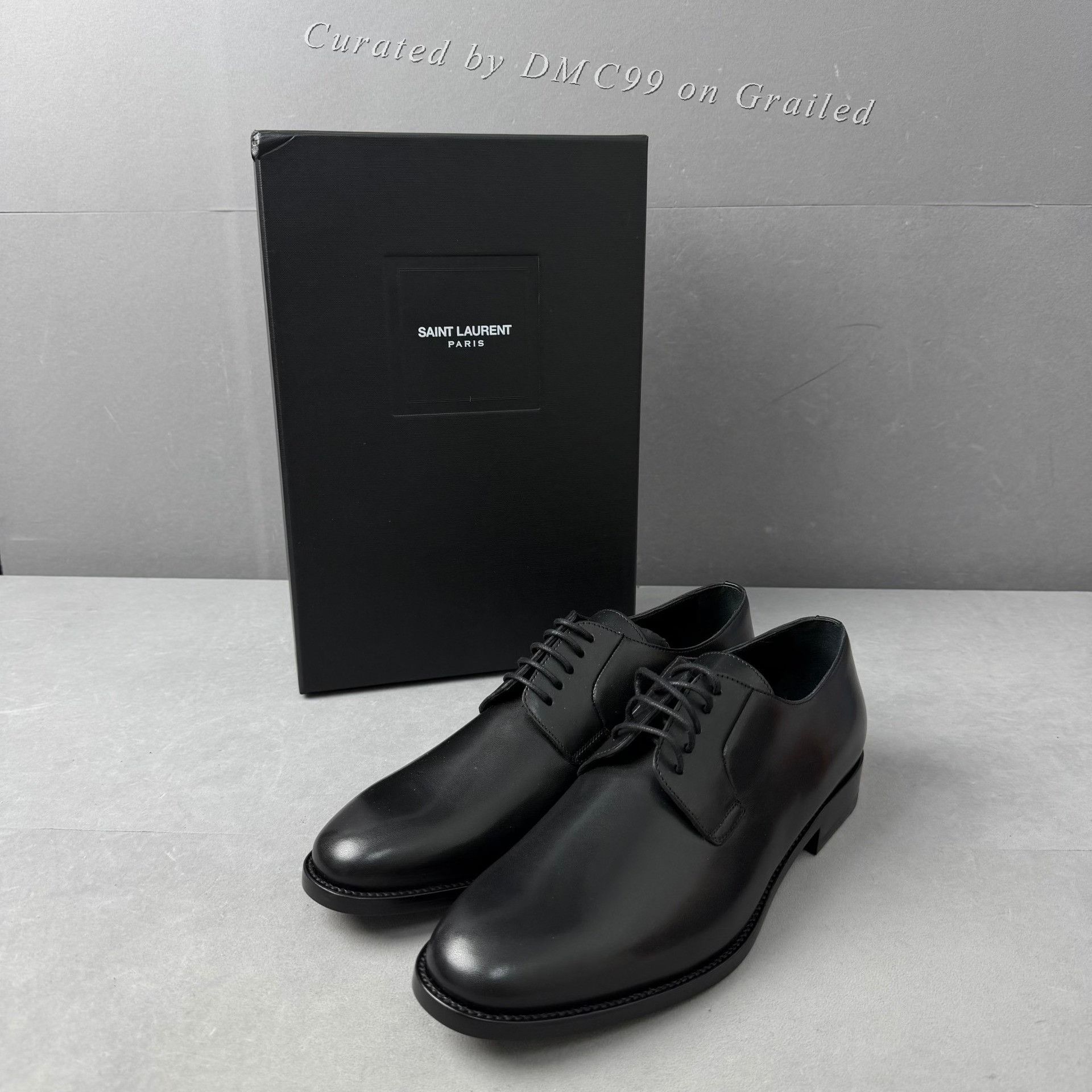 Saint Laurent Paris Saint Laurent Black Classic Derby Shoes Size US 6 / EU 39 - 1 Thumbnail