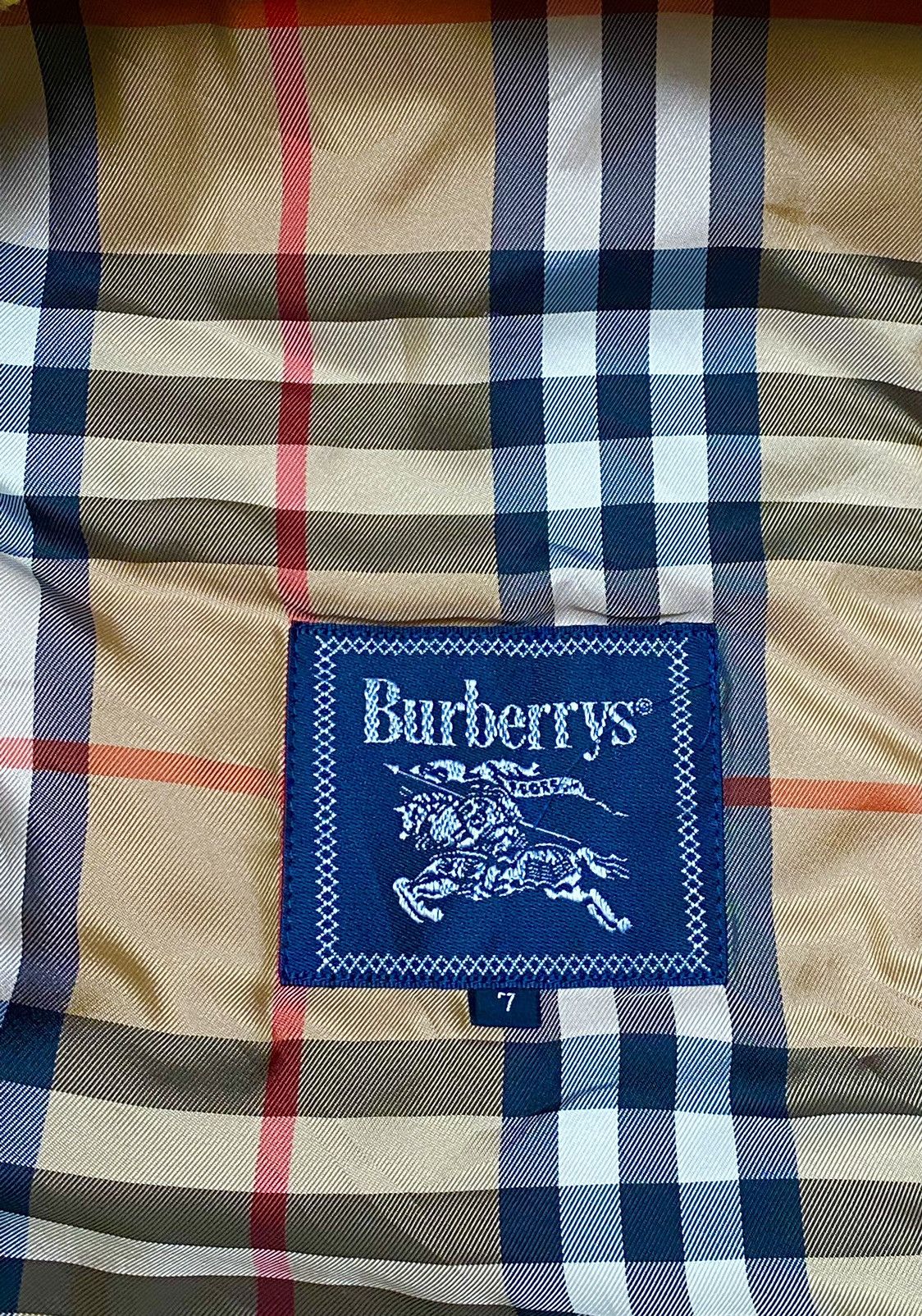 Burberry × Burberry Prorsum × Vintage Rare Design Vintage Burberry's Nova Check Trench Coat 1990s Size US M / EU 48-50 / 2 - 9 Thumbnail