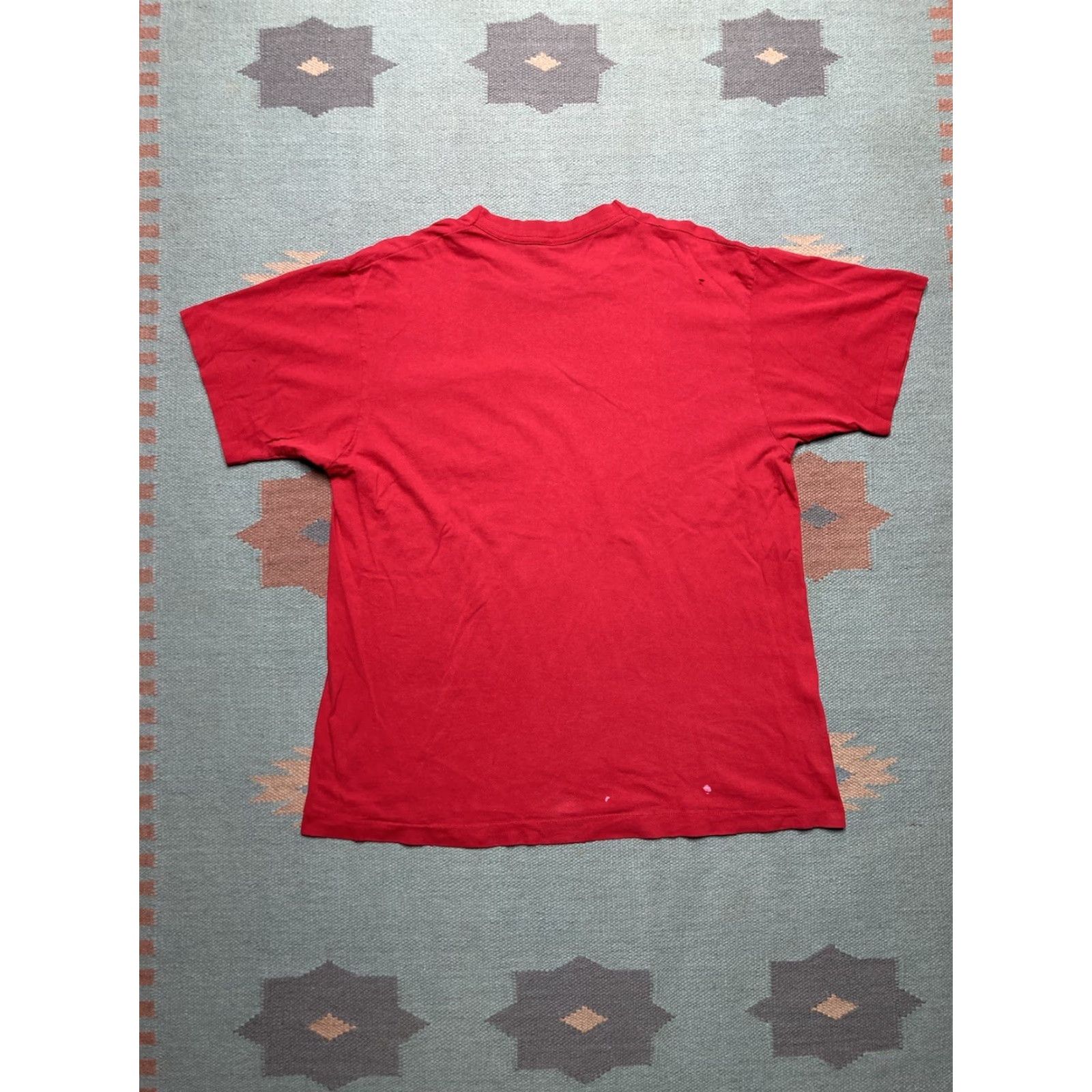 Fruit Of The Loom VINTAGE 80s 90s Fruit of the Loom Pocket T-Shirt Red Cotton USA XXL Shirt Men 2XL 90s Distressed Pockets Size US XXL / EU 58 / 5 - 6 Thumbnail