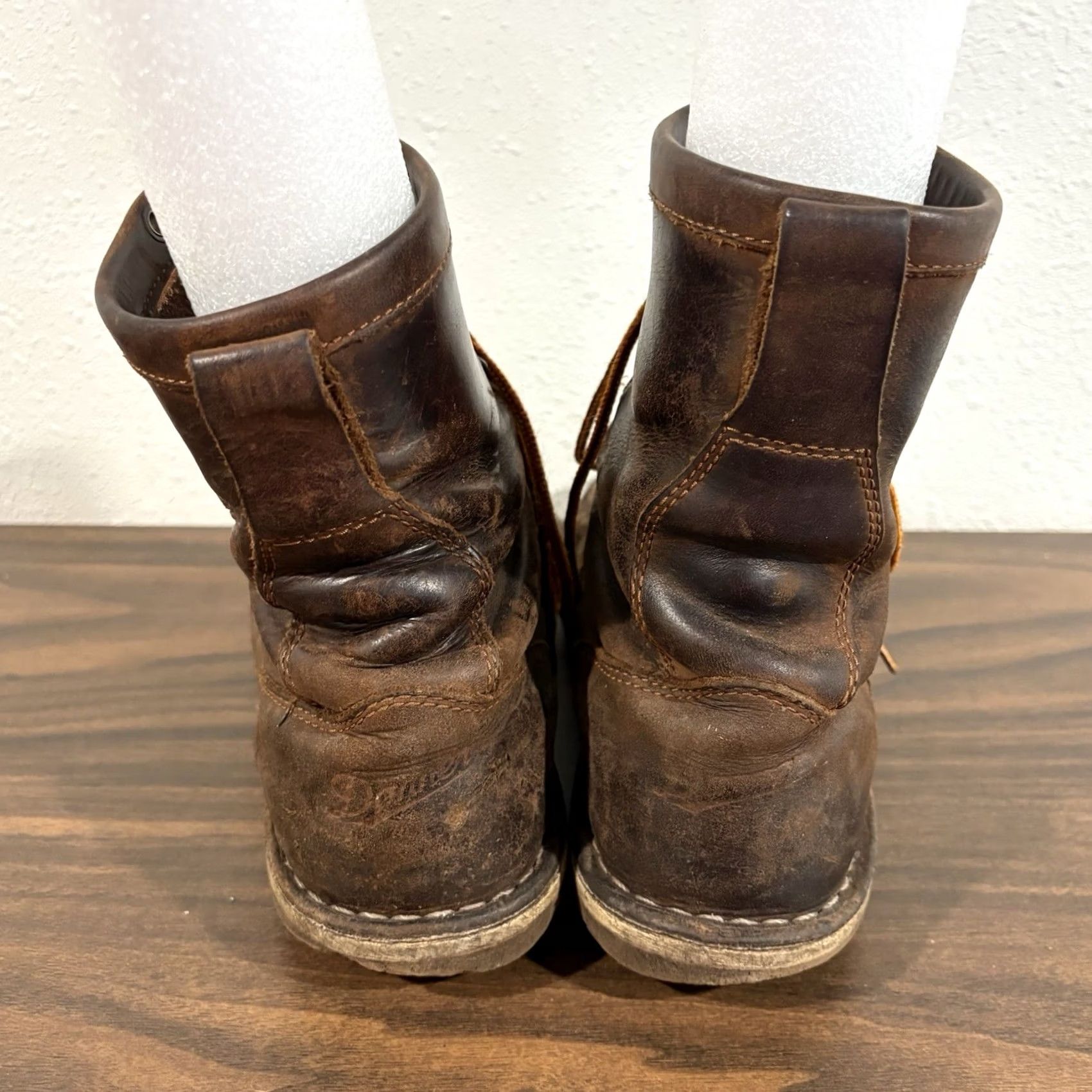 Danner Danner Bull Run 8" Soft Toe Boot Brown EE Mens Size 9.5 Leather Work & Safety Boots Walking Shoe Size US 9 / EU 42 - 6 Thumbnail