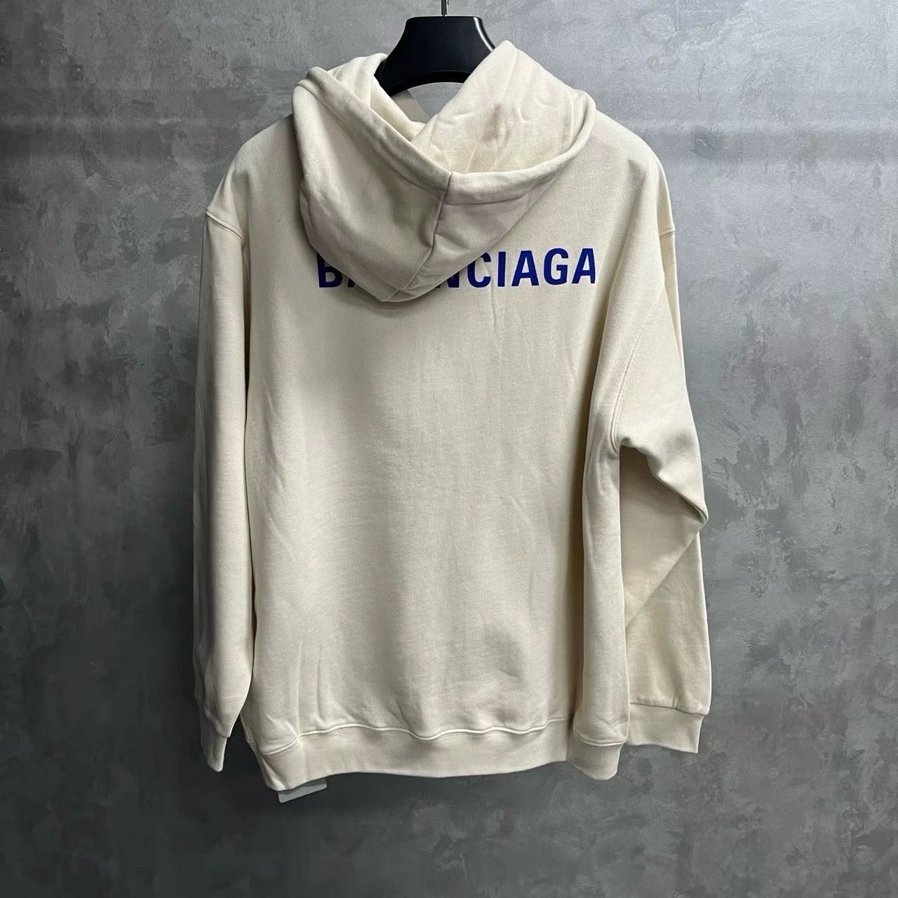 Balenciaga Balenciaga Beige Fleece Hooded Pullover Size US M / EU 48-50 / 2 - 7 Thumbnail