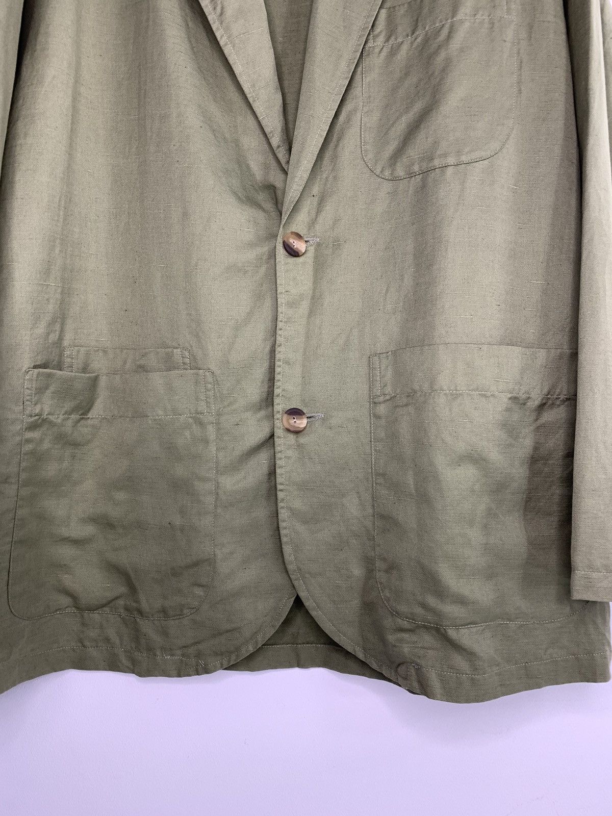 Designer × Eton Eton Silk/Linen/Cotton Blazer L Size Size 40L - 8 Thumbnail