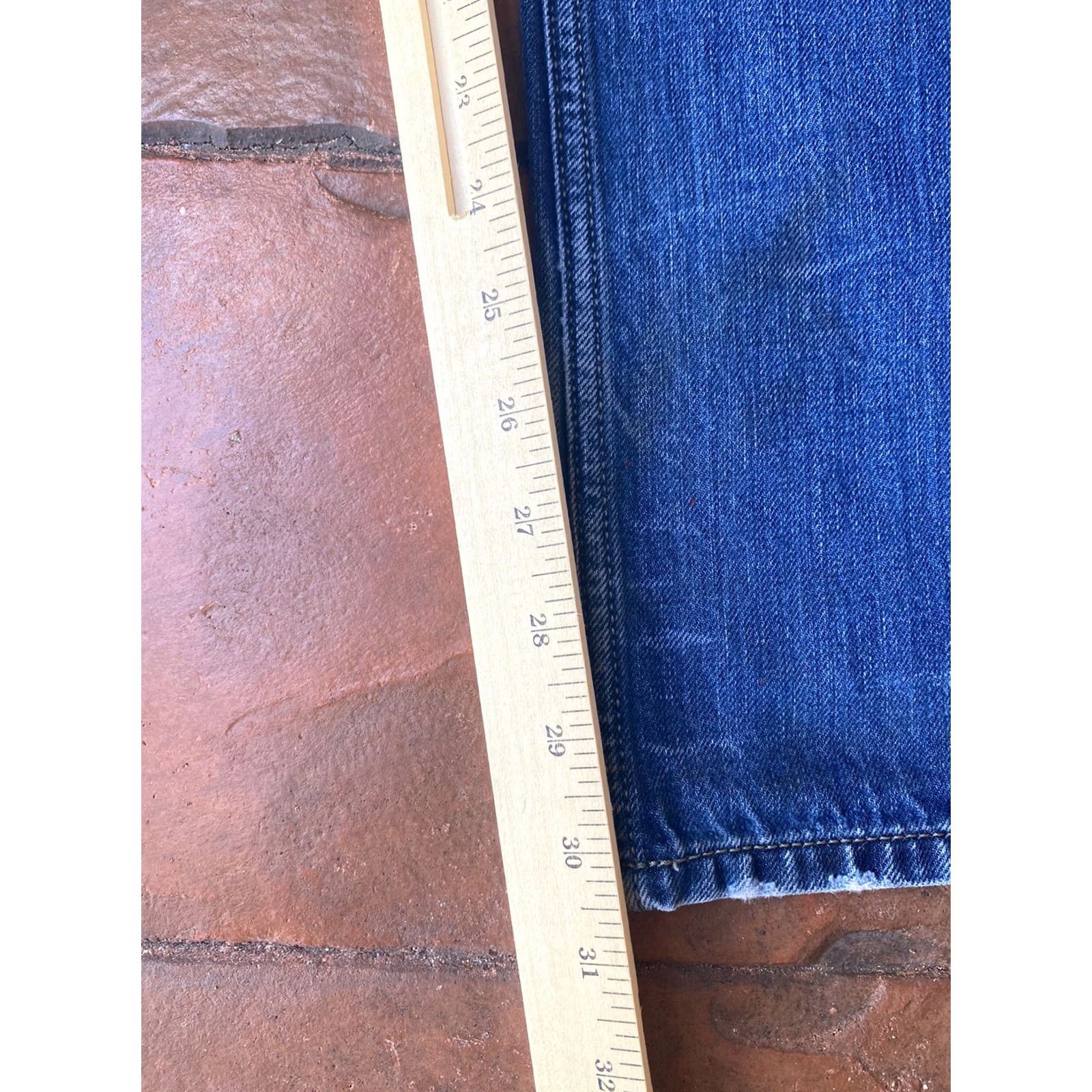 Diesel Diesel Larkee Jeans Button Fly Distressed Straight Blue 28x32 Men Regular Jeans Size US 30 / EU 46 - 6 Thumbnail