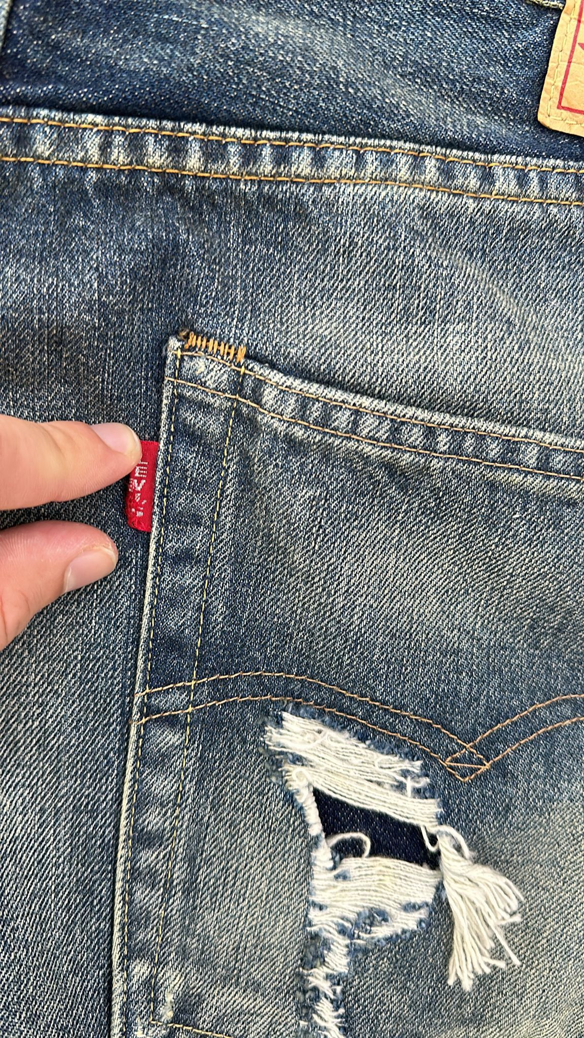 Levi's Vintage Clothing LVC SAMPLE Levi's Vintage Clothing 1966 501XX Selvedge Jean Size US 32 / EU 48 - 4 Thumbnail