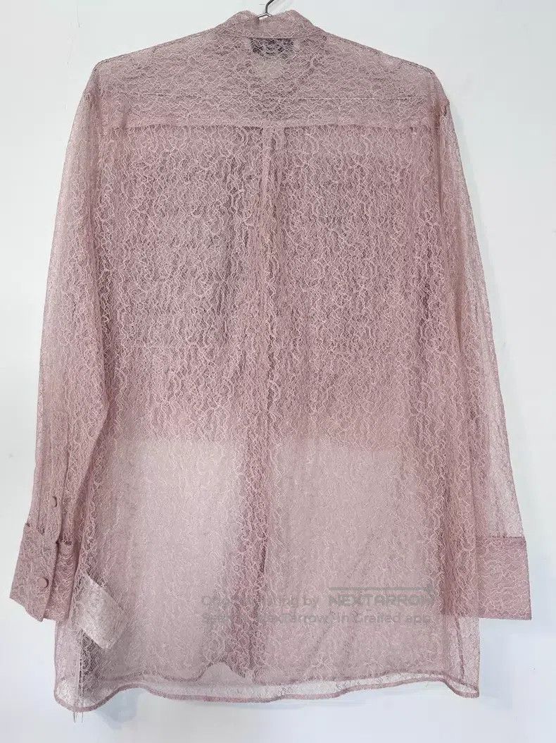 Valentino Valentino Pink lace long-sleeved shirt top Size XS / US 0-2 / IT 36-38 - 2 Thumbnail