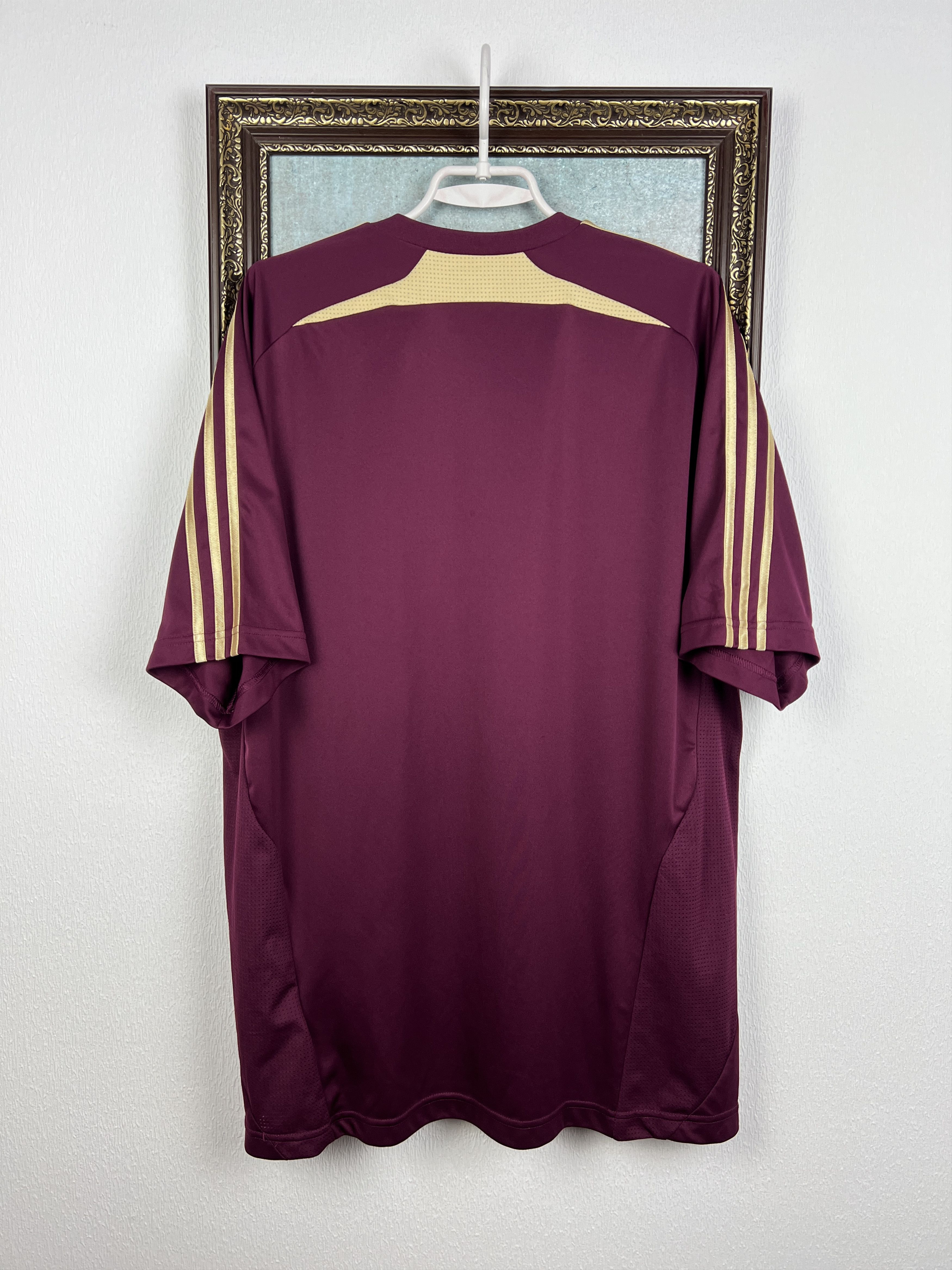 Adidas Lyon Special football shirt Soccer Burgundy Jersey Trikot Size US XXL / EU 58 / 5 - 9 Thumbnail
